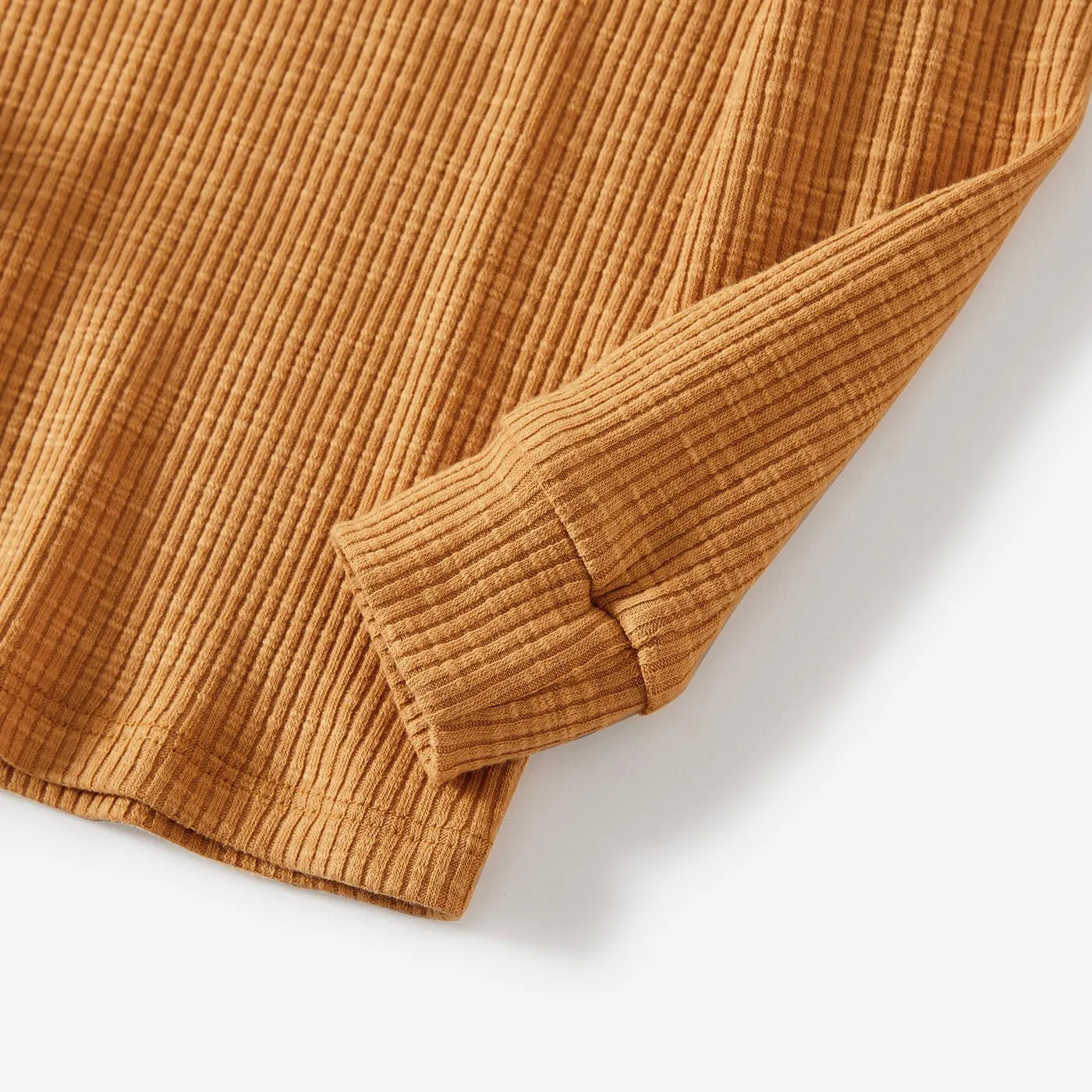 Family Matching Solid Color Flame Resistant Long Sleeve Pajamas