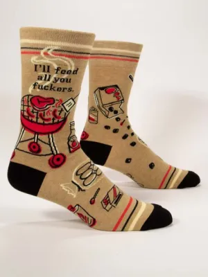 Feed You F*ckers - Men's Crew Socks