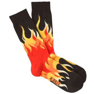 Fire Flames Men's Crew Socks