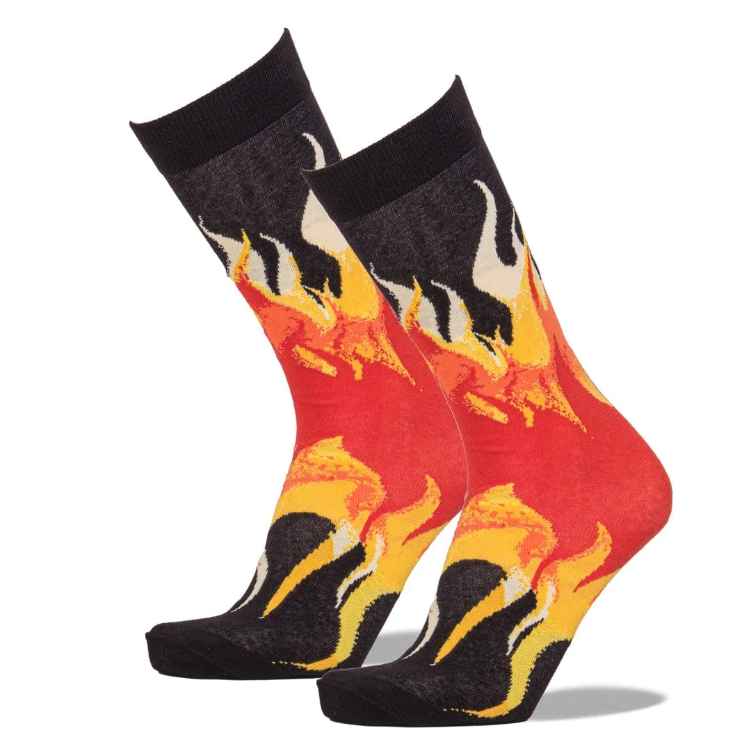 Fire Flames Men's Crew Socks