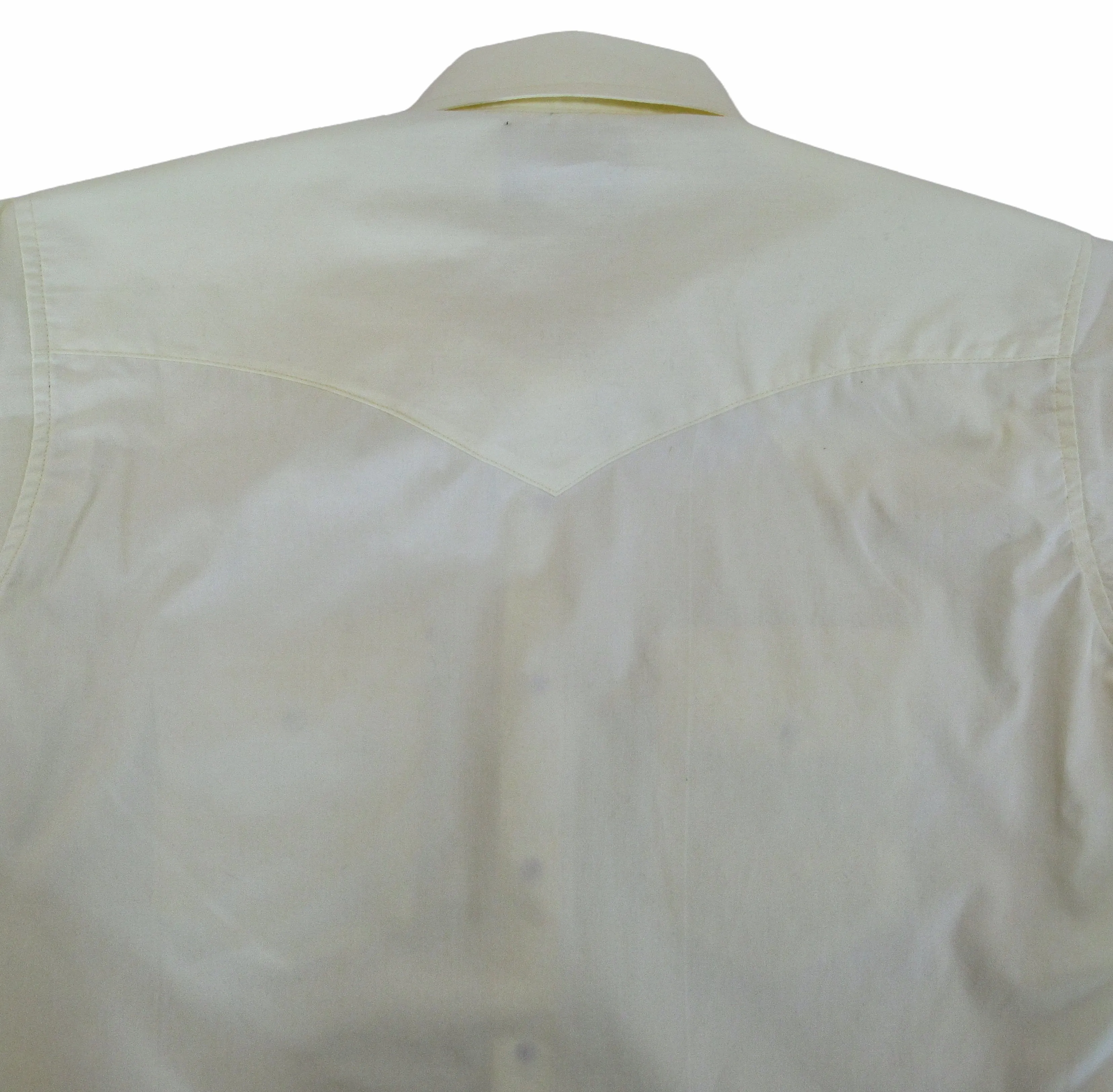 Flying R Ranchwear - Western Solid - Pale Yellow - Long Sleeve Snaps