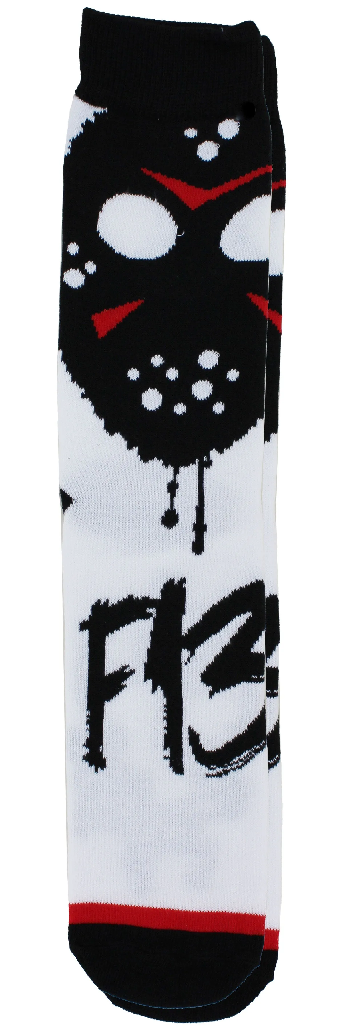 Friday the 13th Jason Voorhees Men's Casual Crew Socks, 6-Pack, Size 8-12