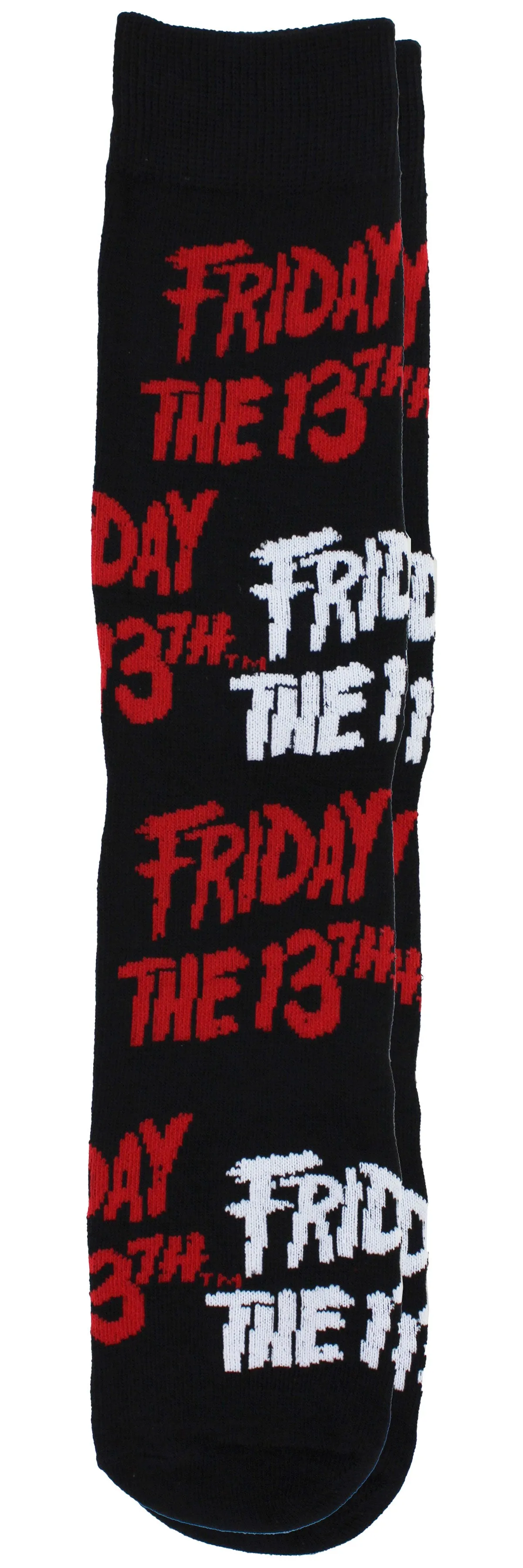 Friday the 13th Jason Voorhees Men's Casual Crew Socks, 6-Pack, Size 8-12