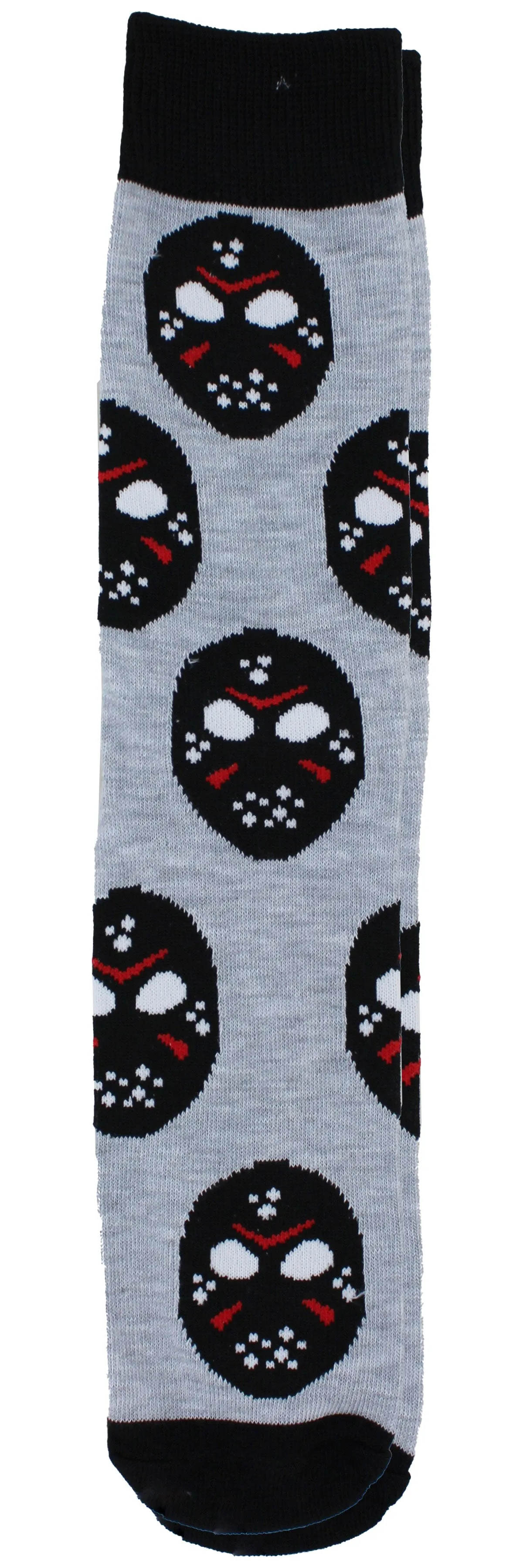Friday the 13th Jason Voorhees Men's Casual Crew Socks, 6-Pack, Size 8-12