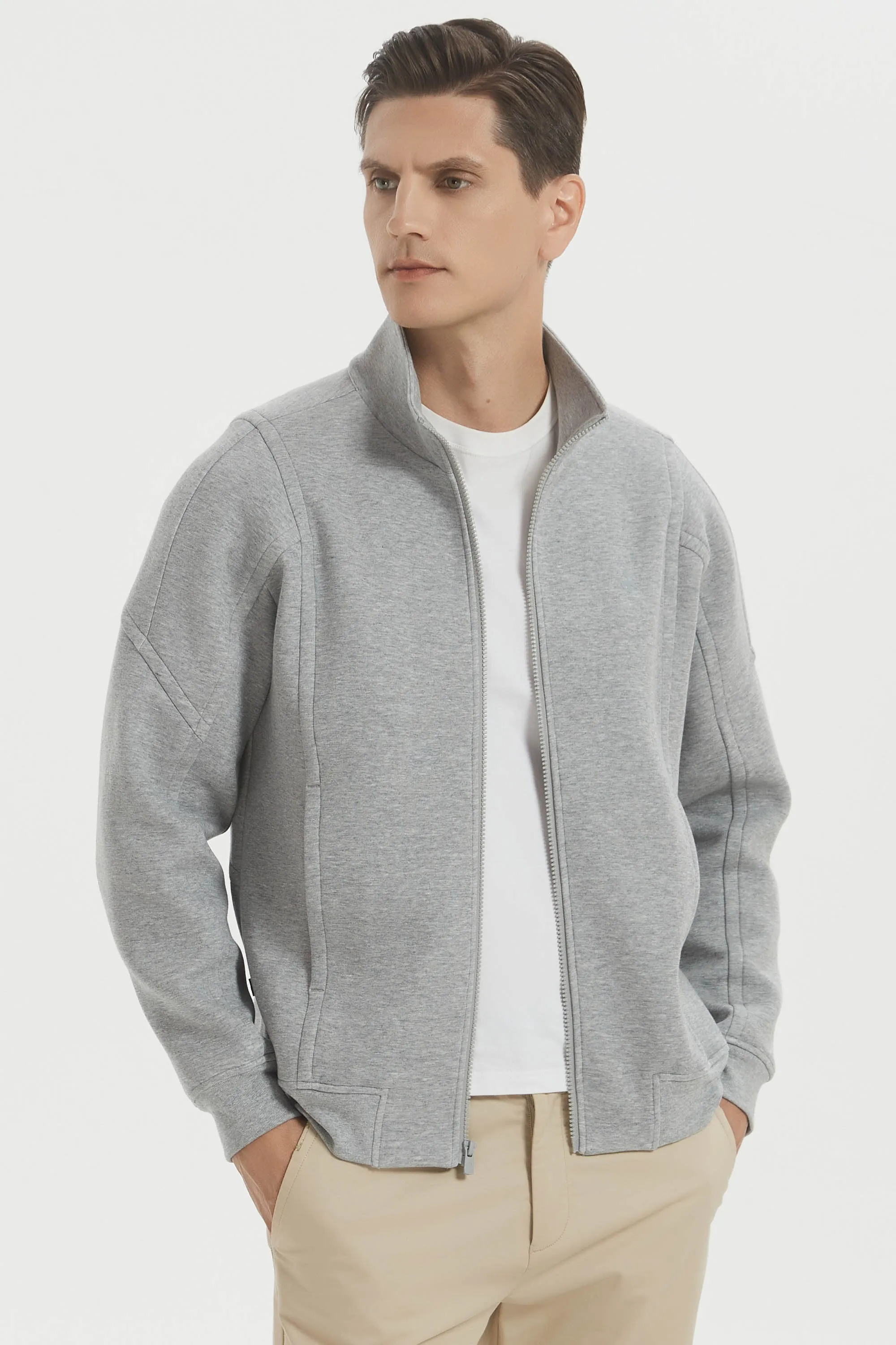 Full Zip Up Sweatshirt Long Sleeve Casual Jacket