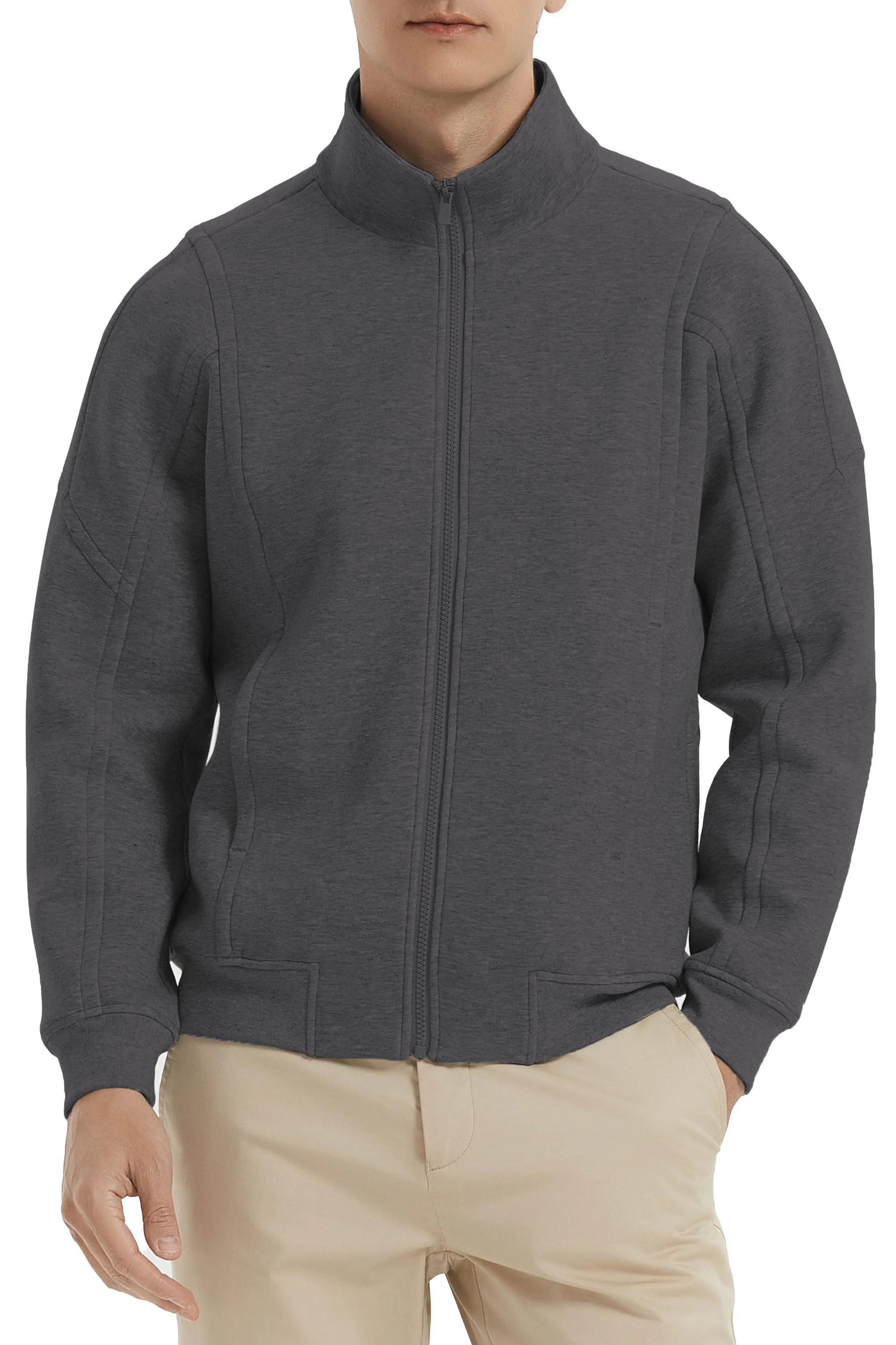 Full Zip Up Sweatshirt Long Sleeve Casual Jacket