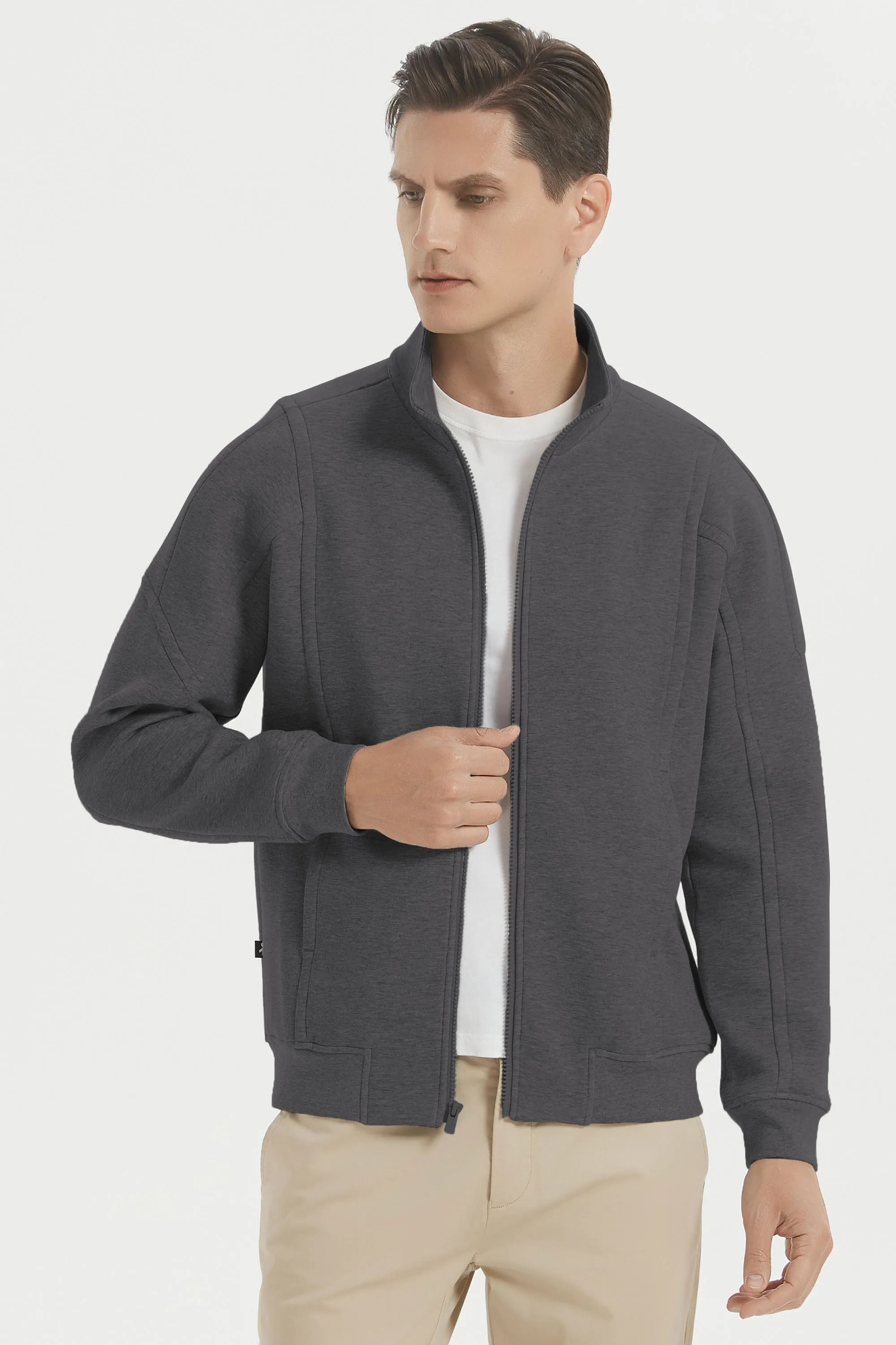 Full Zip Up Sweatshirt Long Sleeve Casual Jacket