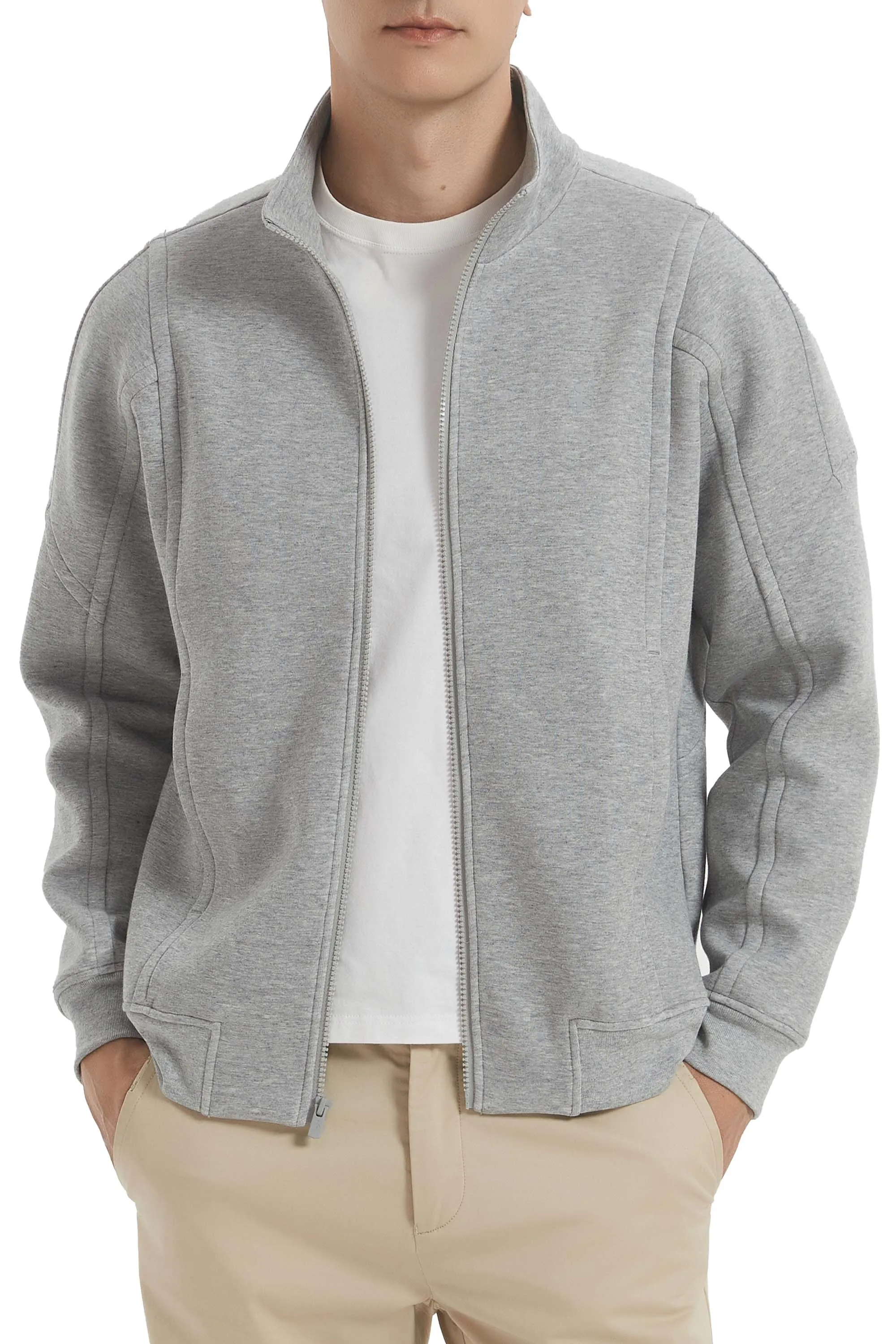 Full Zip Up Sweatshirt Long Sleeve Casual Jacket