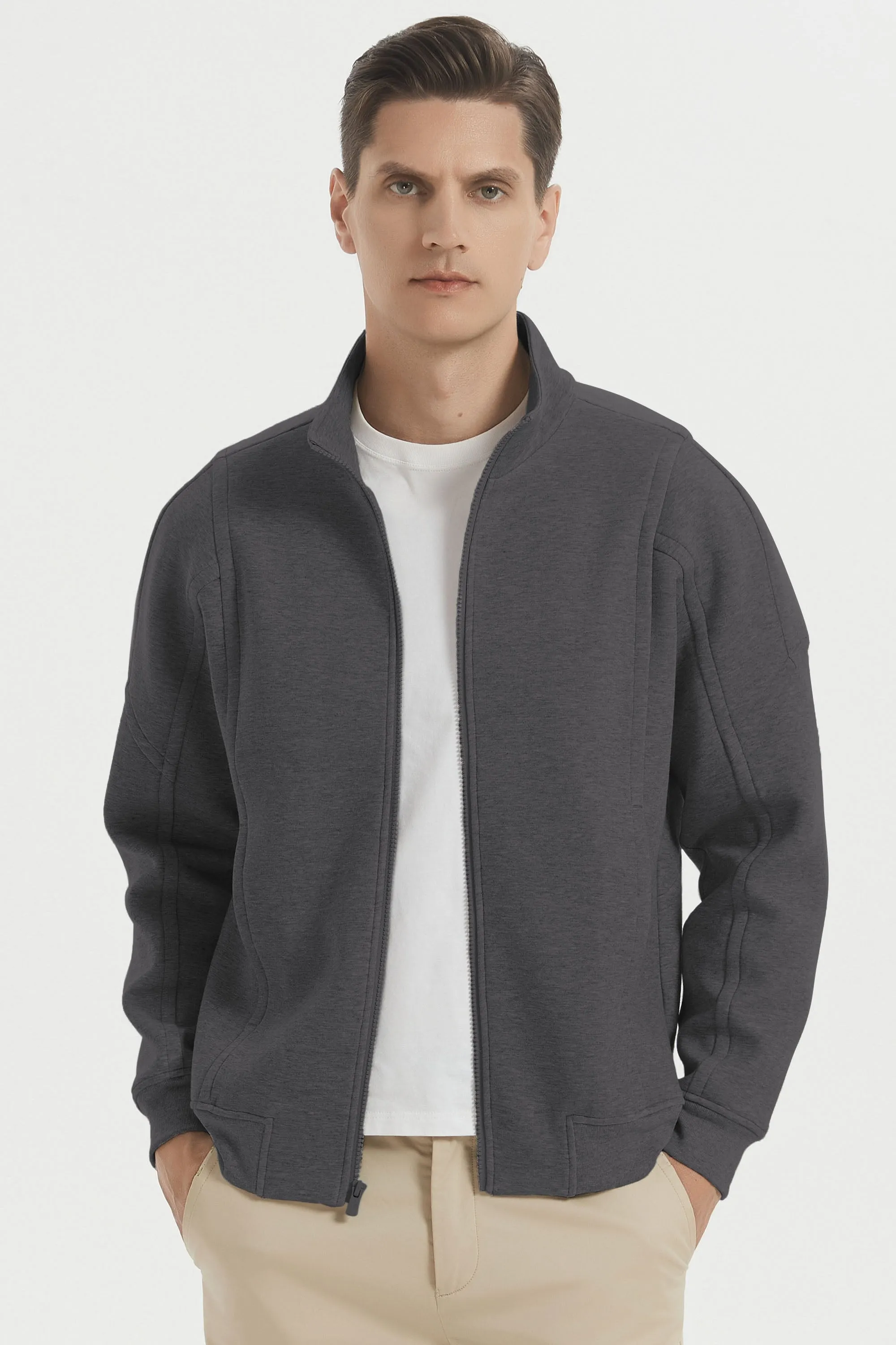 Full Zip Up Sweatshirt Long Sleeve Casual Jacket