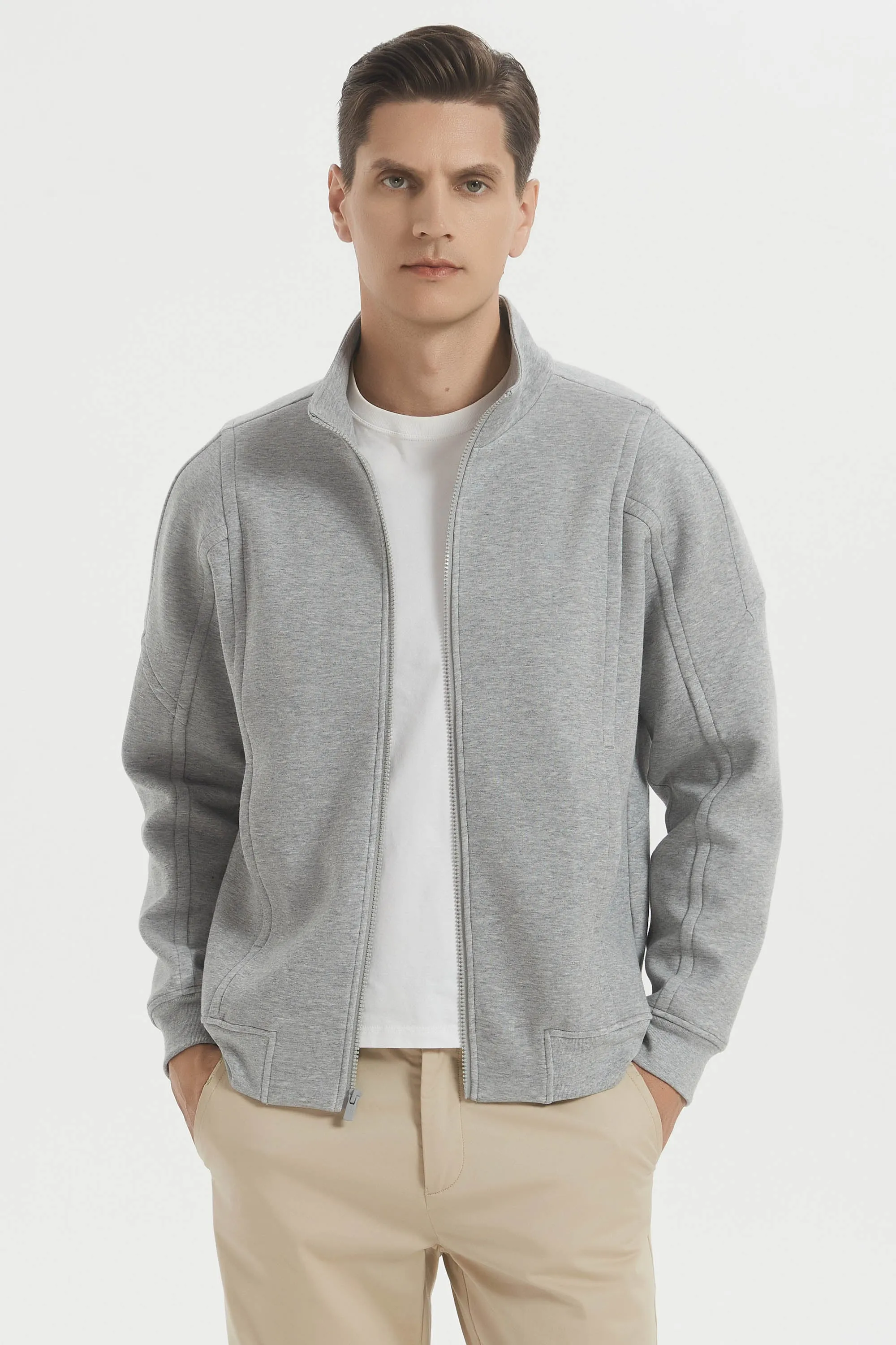 Full Zip Up Sweatshirt Long Sleeve Casual Jacket