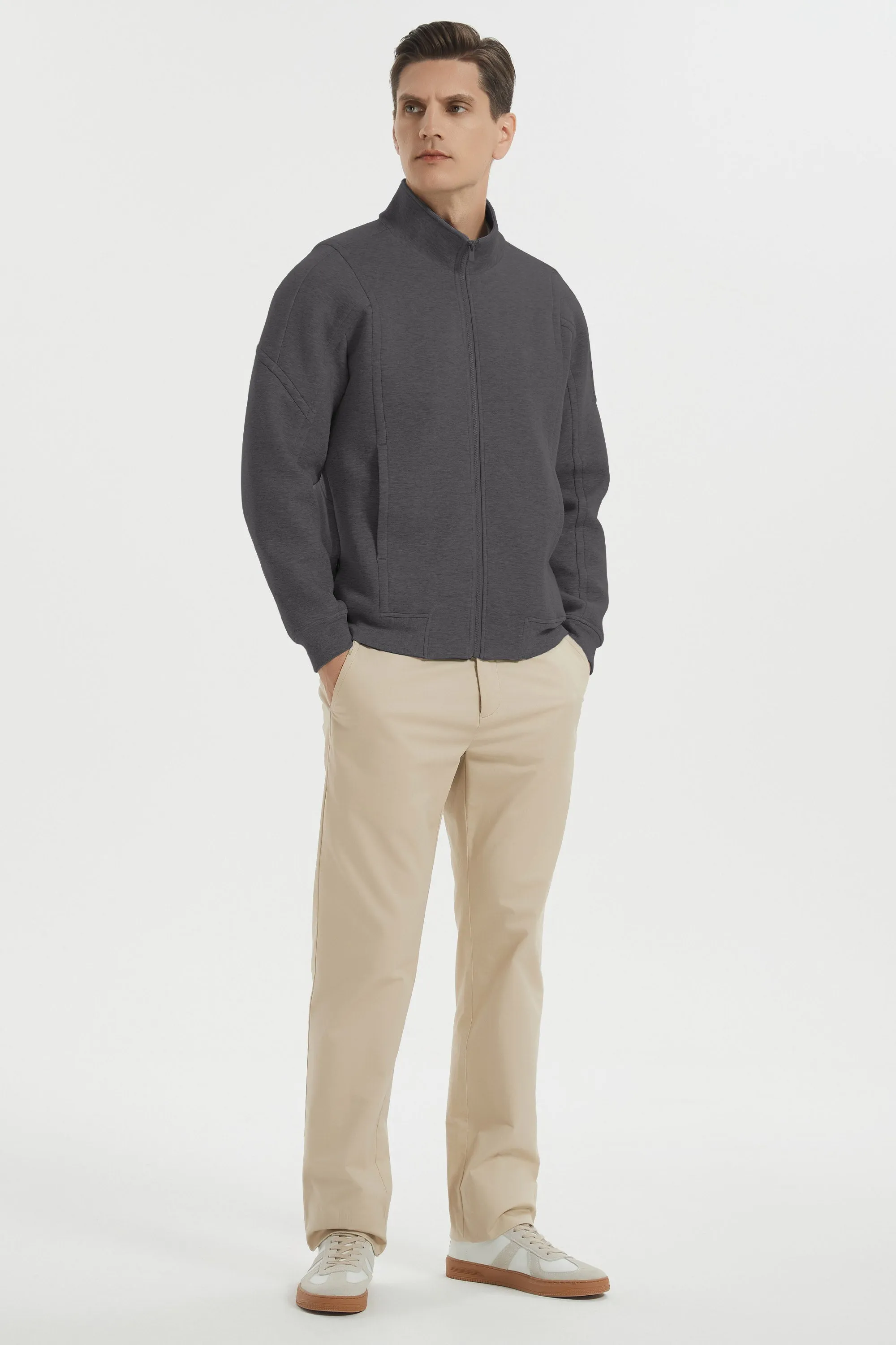 Full Zip Up Sweatshirt Long Sleeve Casual Jacket