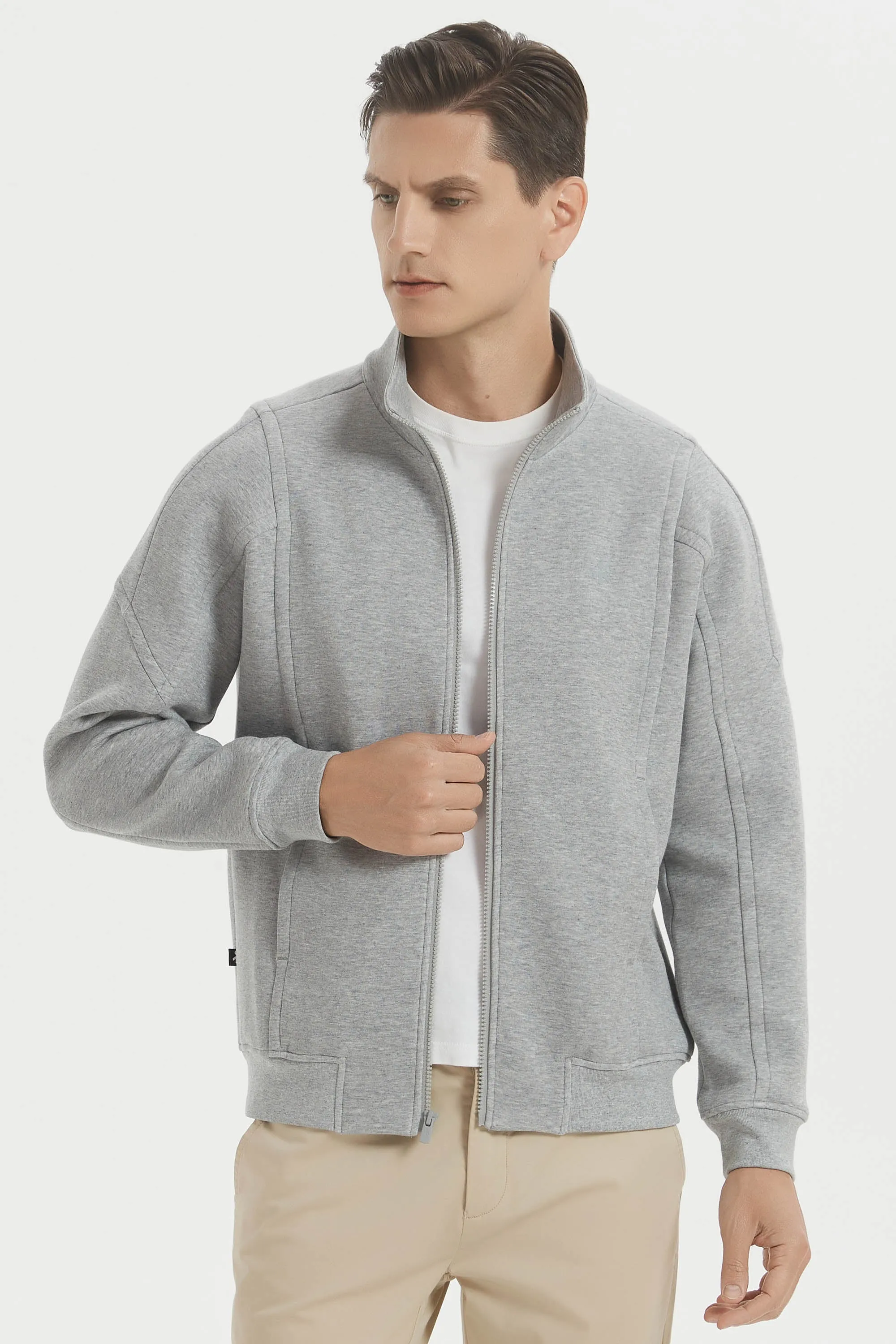 Full Zip Up Sweatshirt Long Sleeve Casual Jacket