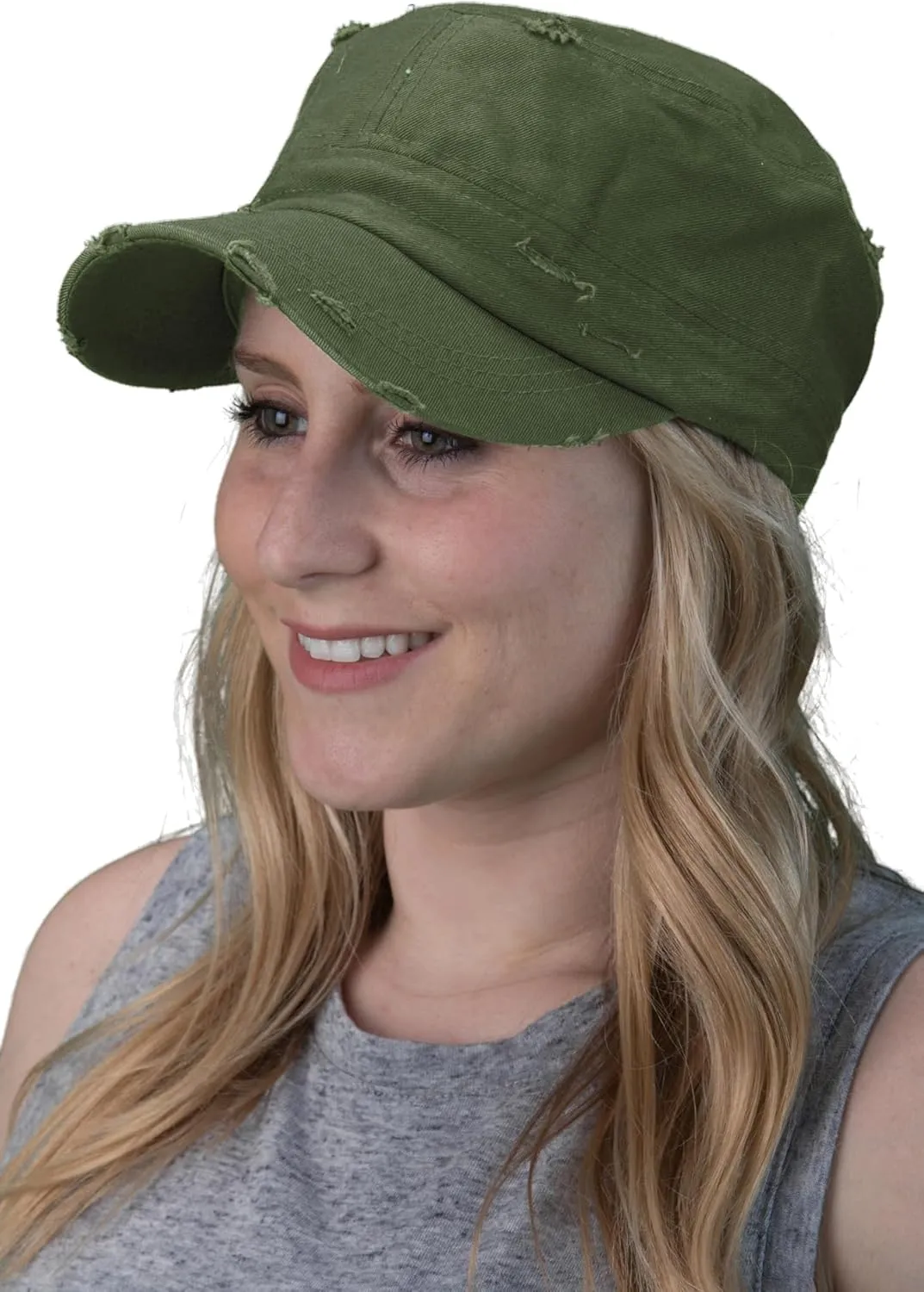 Funky Junque Vintage Military Style Cadet Hat