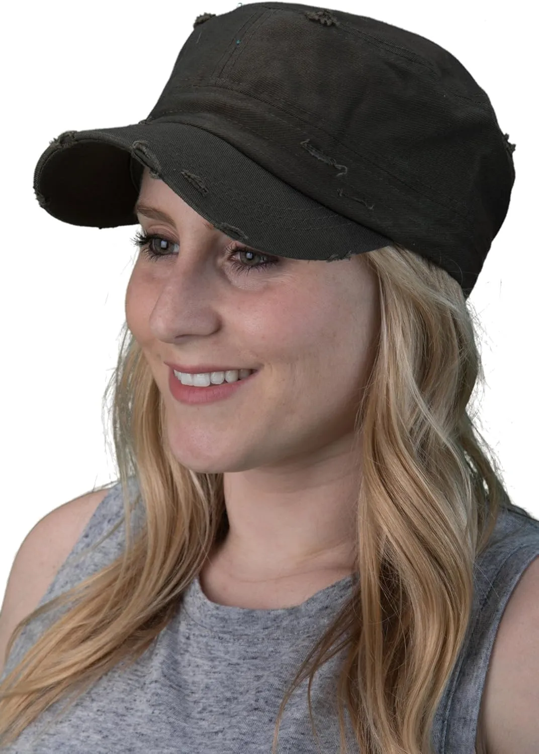Funky Junque Vintage Military Style Cadet Hat