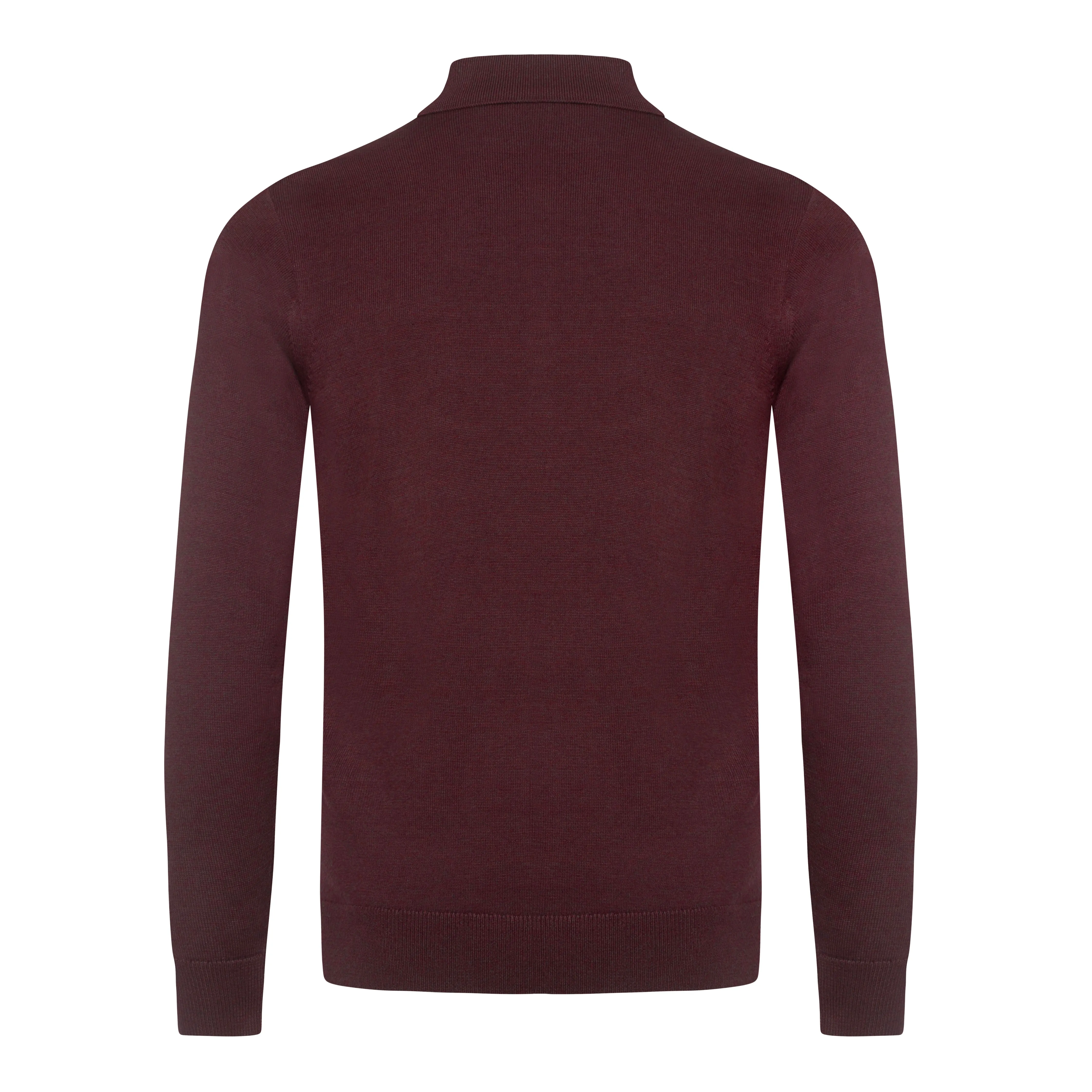 Gabicci Vintage Searle Knit Polo Berry
