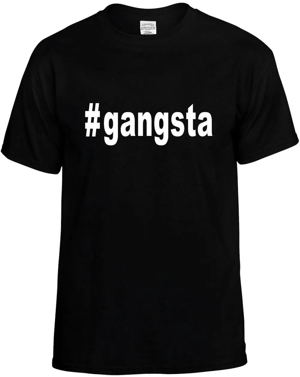 #Gangsta Hashtag Unisex T-Shirt Novelty Graphic Tee Shirt