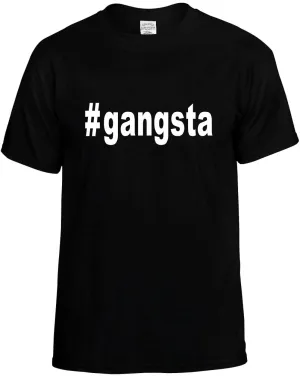 #Gangsta Hashtag Unisex T-Shirt Novelty Graphic Tee Shirt