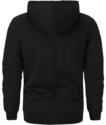 GEEK LIGHTING Hoodies for Men Sweatshirts Zip Up Jacket Sherpa Lined Fleece Sweatshirts