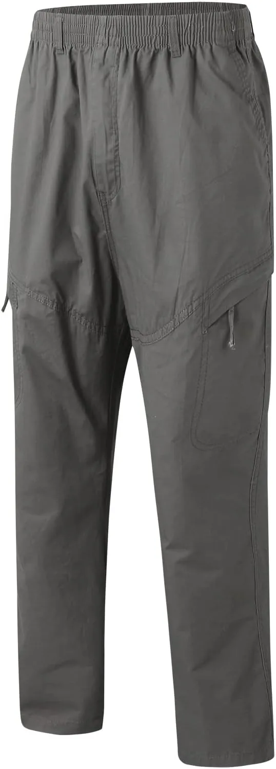 GIERIDUC Men Outdoor Cargo Pant Best Travel Pants for Long Flights Men's Mens Long Underwear Pants Mens Khaki Pants Outdoor