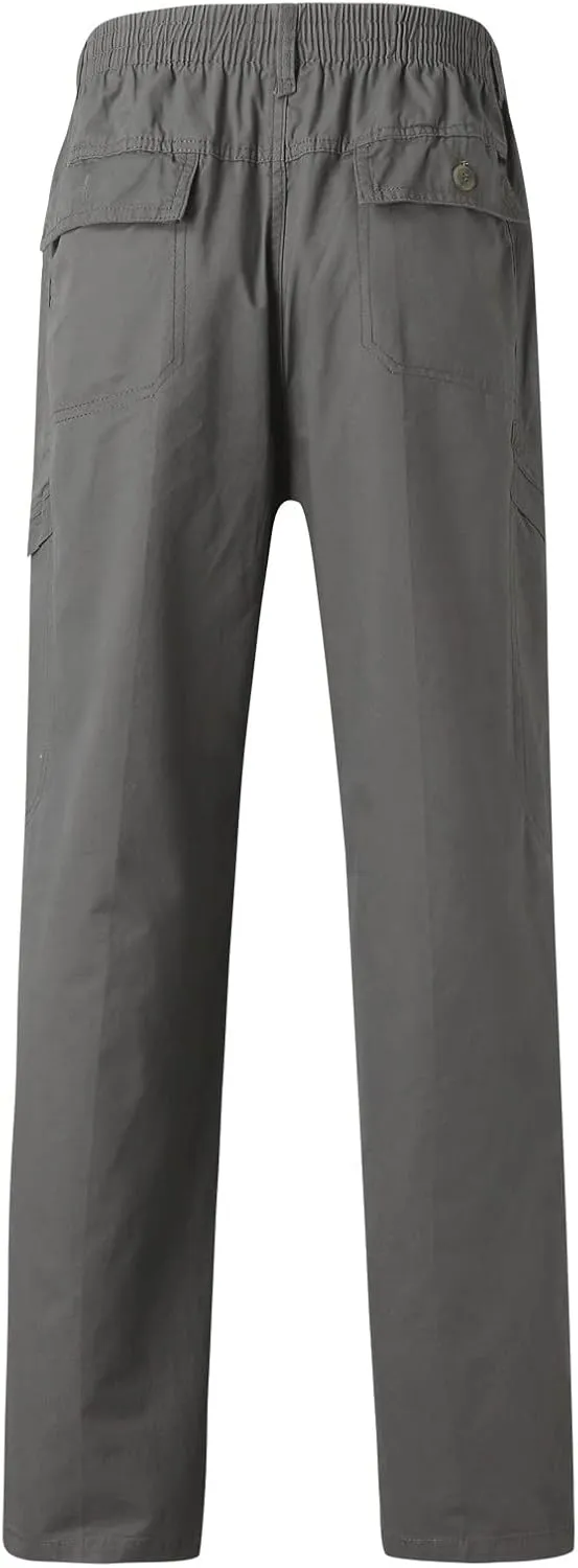 GIERIDUC Men Outdoor Cargo Pant Best Travel Pants for Long Flights Men's Mens Long Underwear Pants Mens Khaki Pants Outdoor
