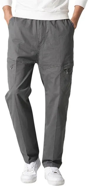 GIERIDUC Men Outdoor Cargo Pant Best Travel Pants for Long Flights Men's Mens Long Underwear Pants Mens Khaki Pants Outdoor
