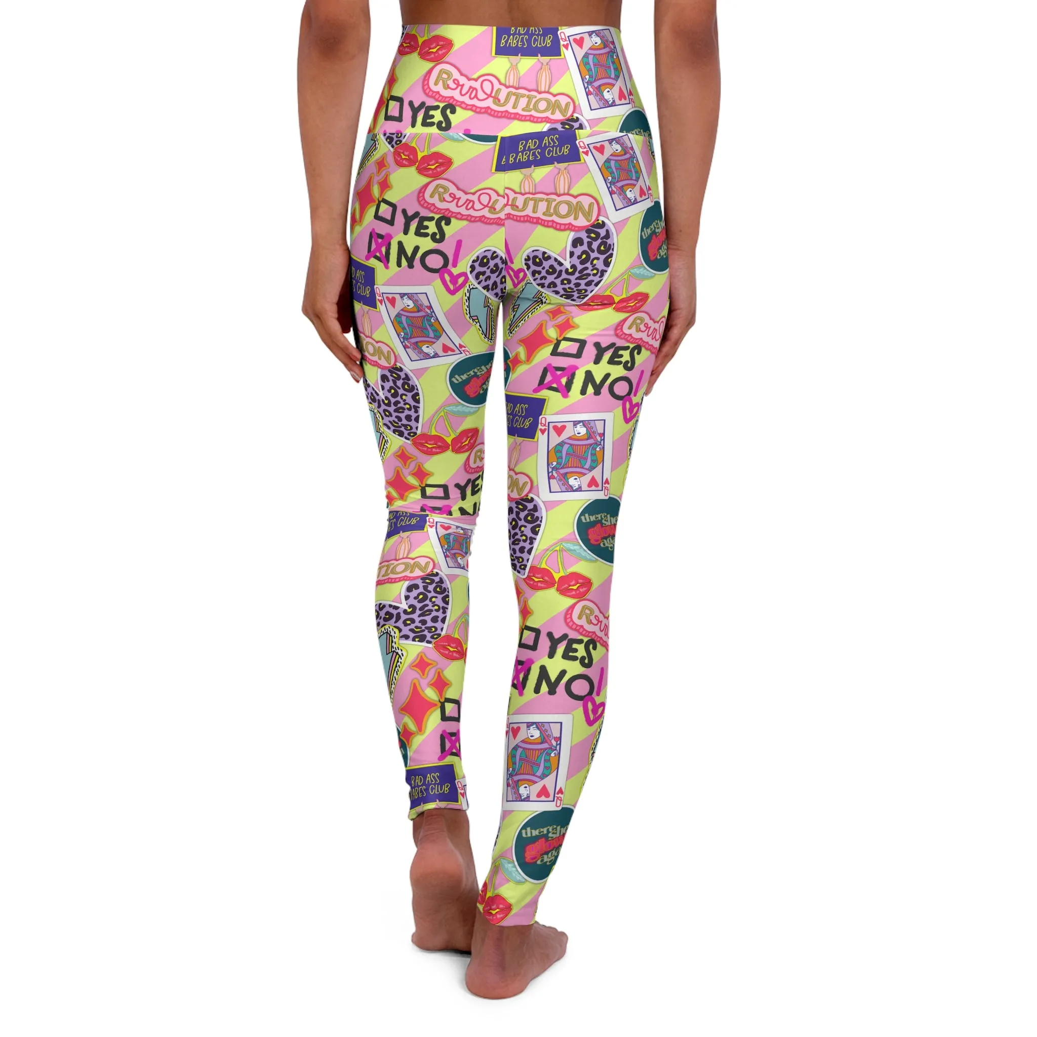 Girl Power Revolution High Waisted Yoga Leggings