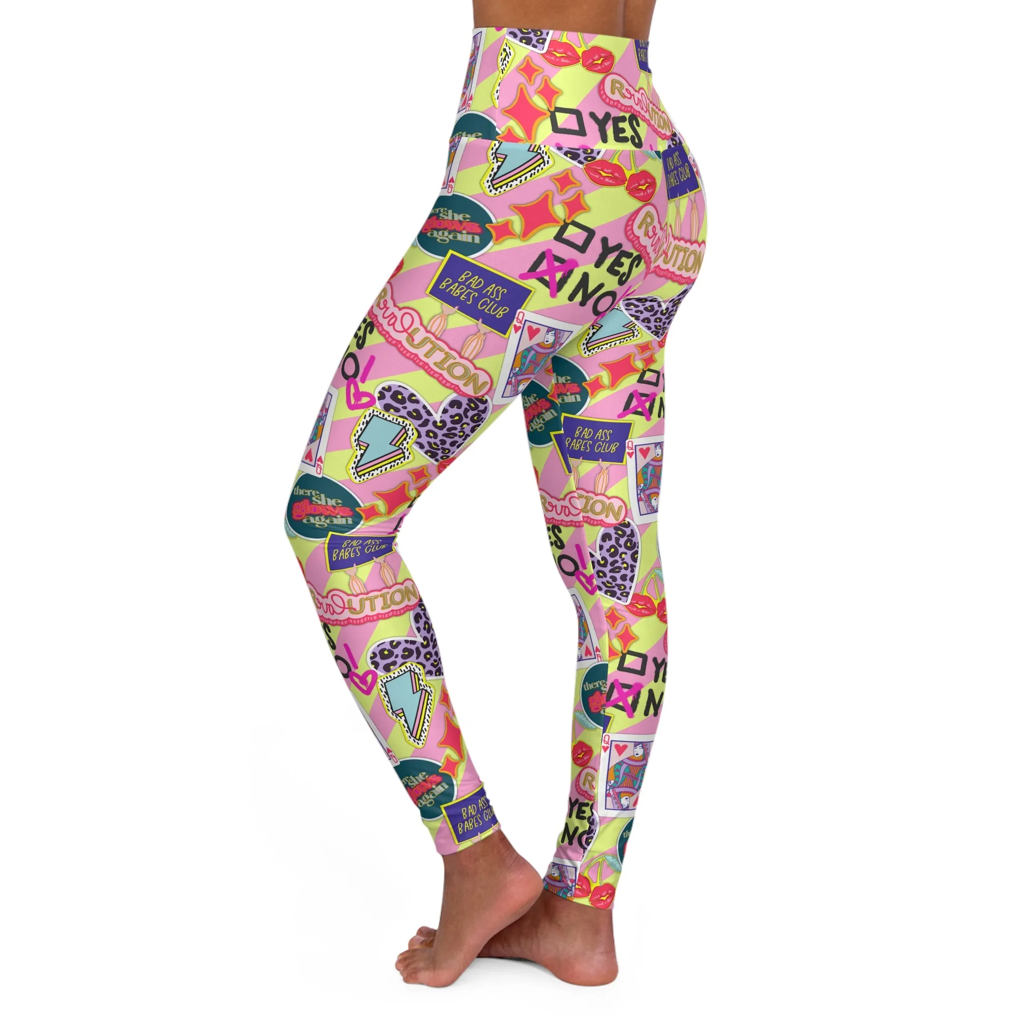 Girl Power Revolution High Waisted Yoga Leggings