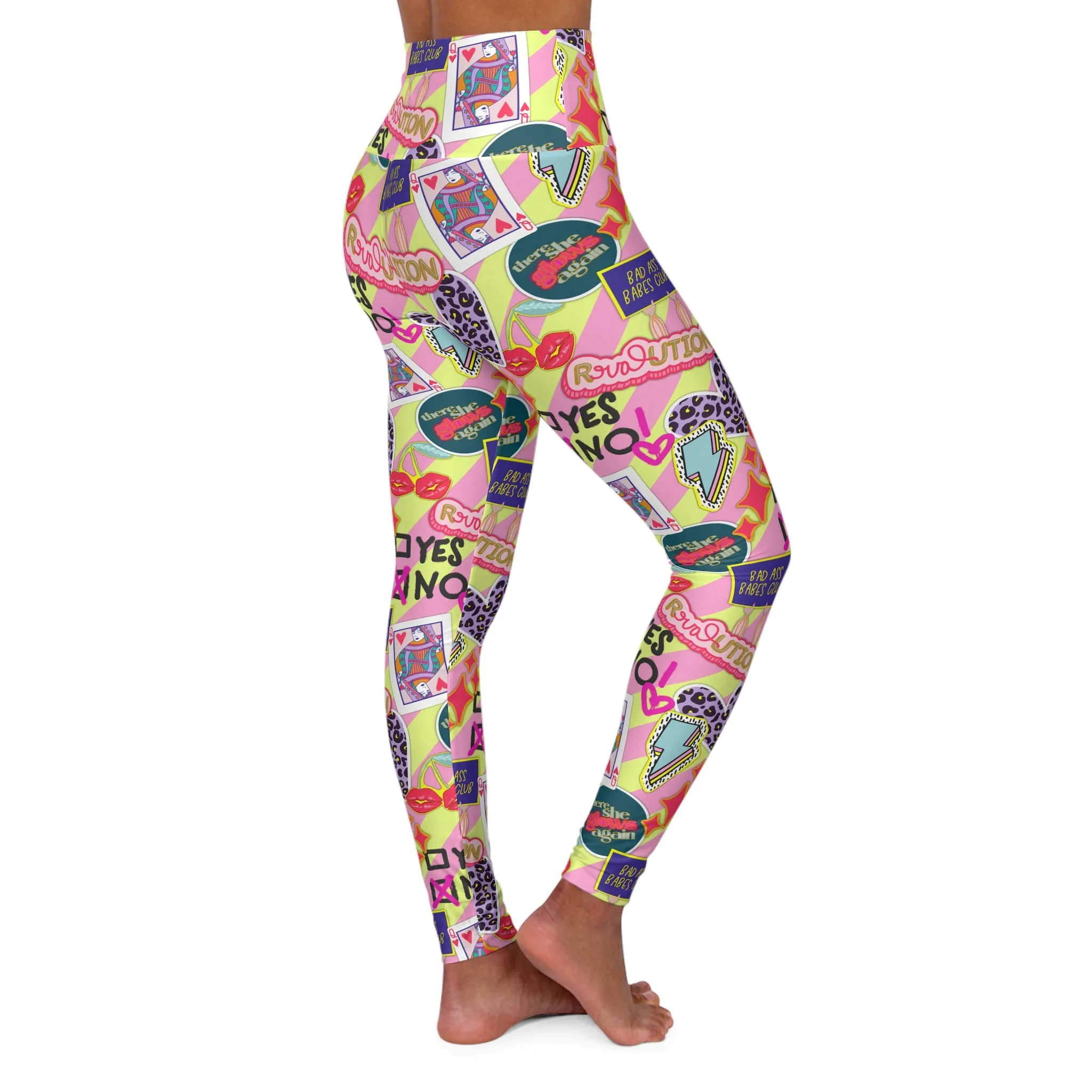 Girl Power Revolution High Waisted Yoga Leggings