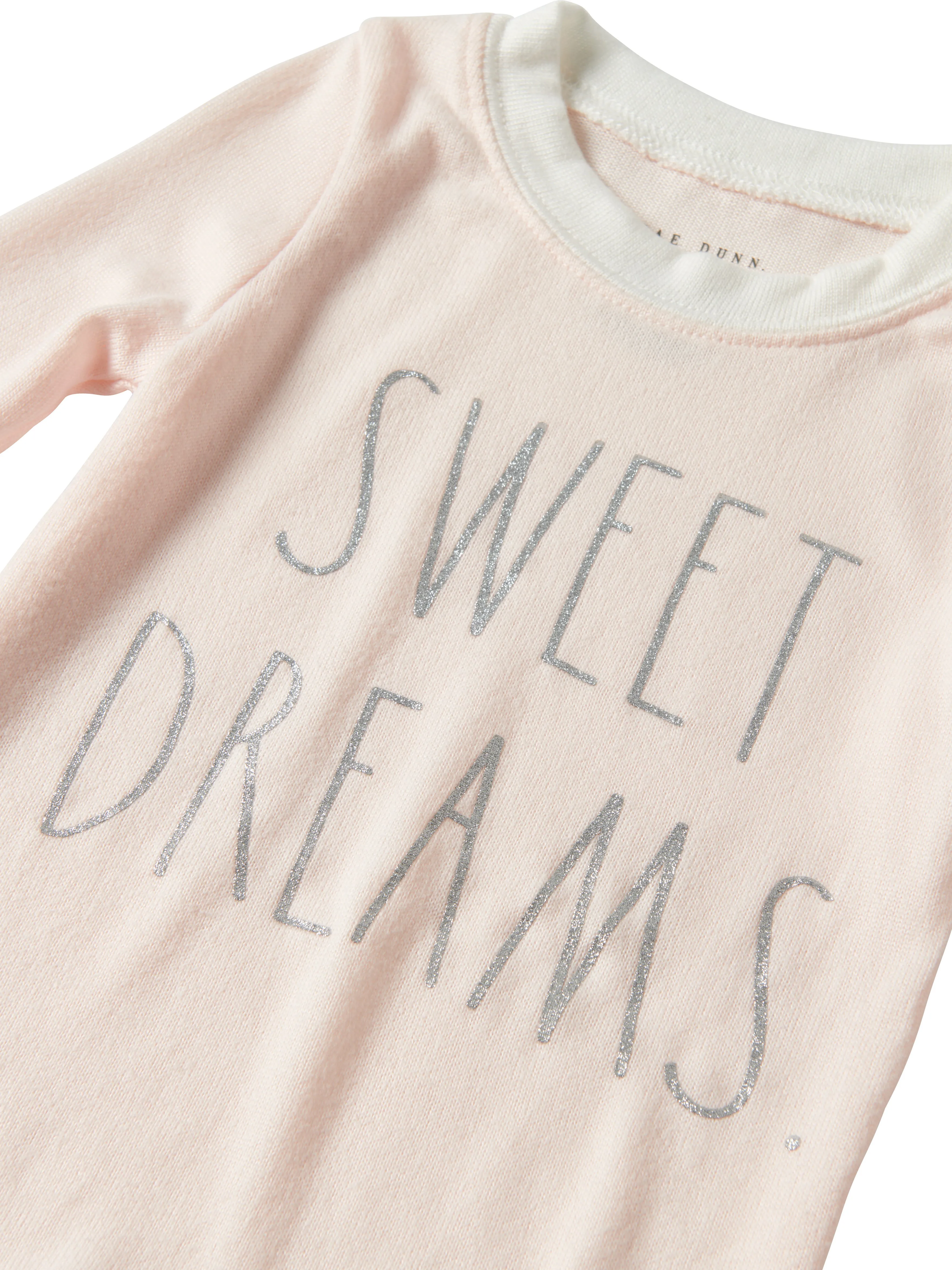 Girls' "SWEET DREAMS" Long Sleeve Top and Jogger Pajama Set