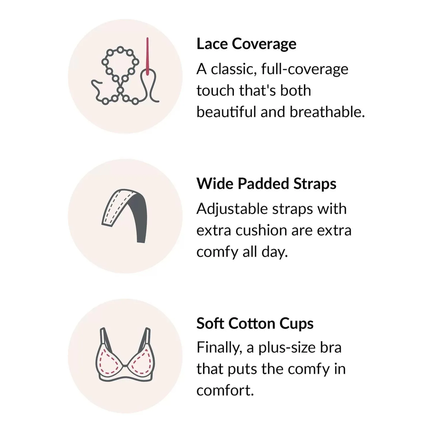 Glamorise Magic  Lift Cotton Blend Wireless Bra 1001 Glamorise lilac
