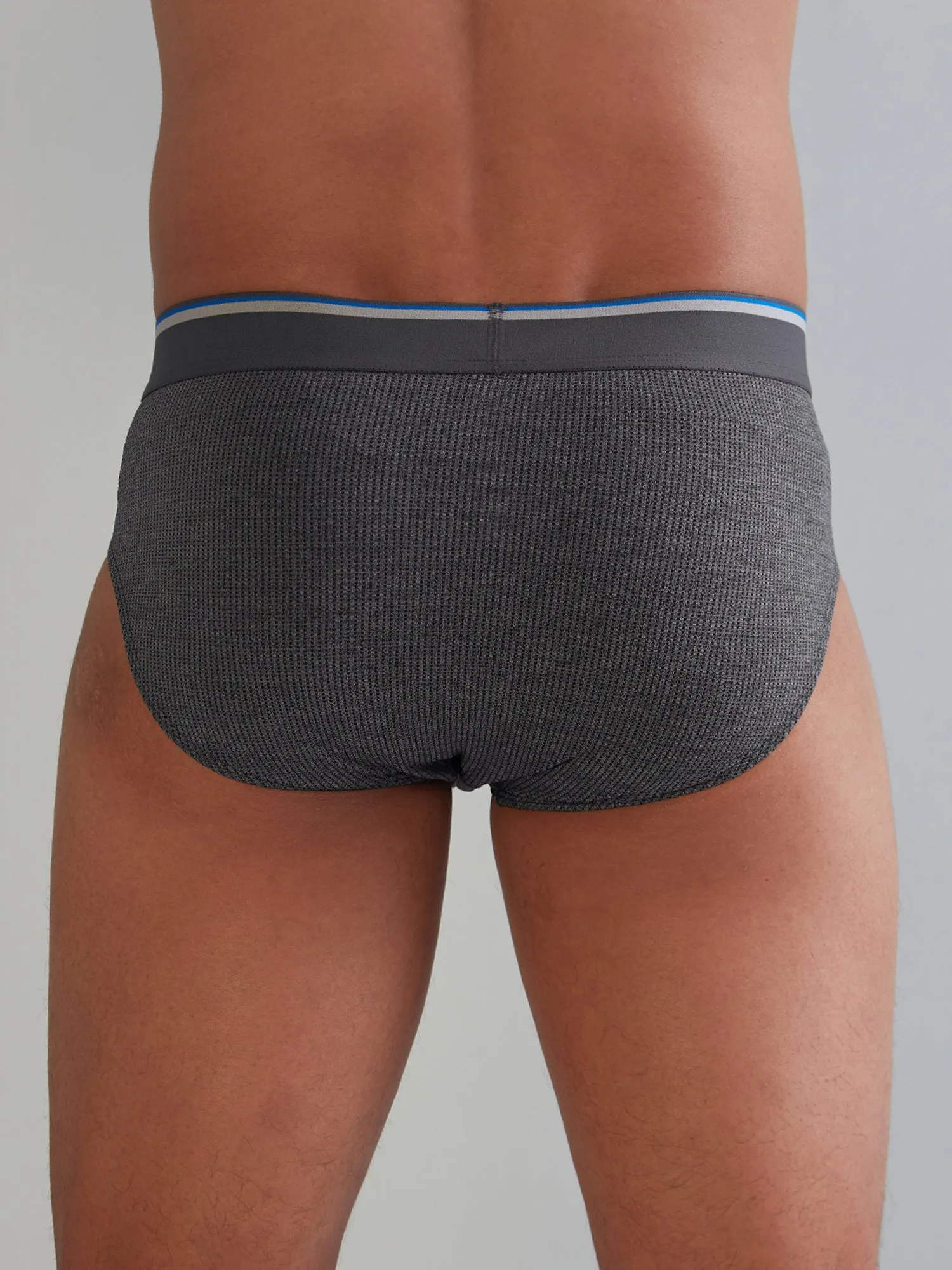 Gloot Anti-Odour, Anti-wicking & Anti Microbial Men's Active Briefs Dark Grey