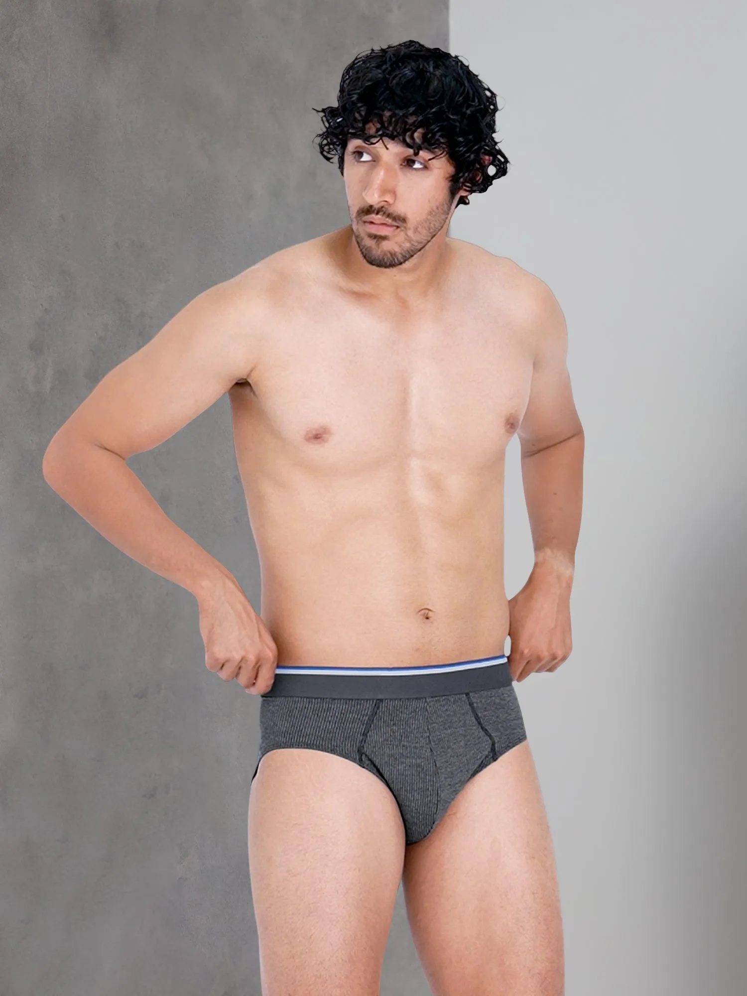 Gloot Anti-Odour, Anti-wicking & Anti Microbial Men's Active Briefs Dark Grey
