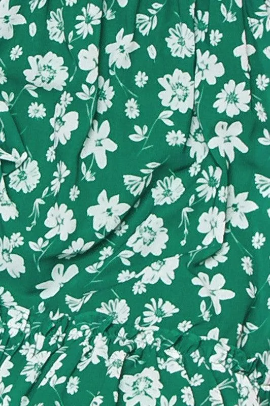 Greener Grass Womens printed woven midi dress