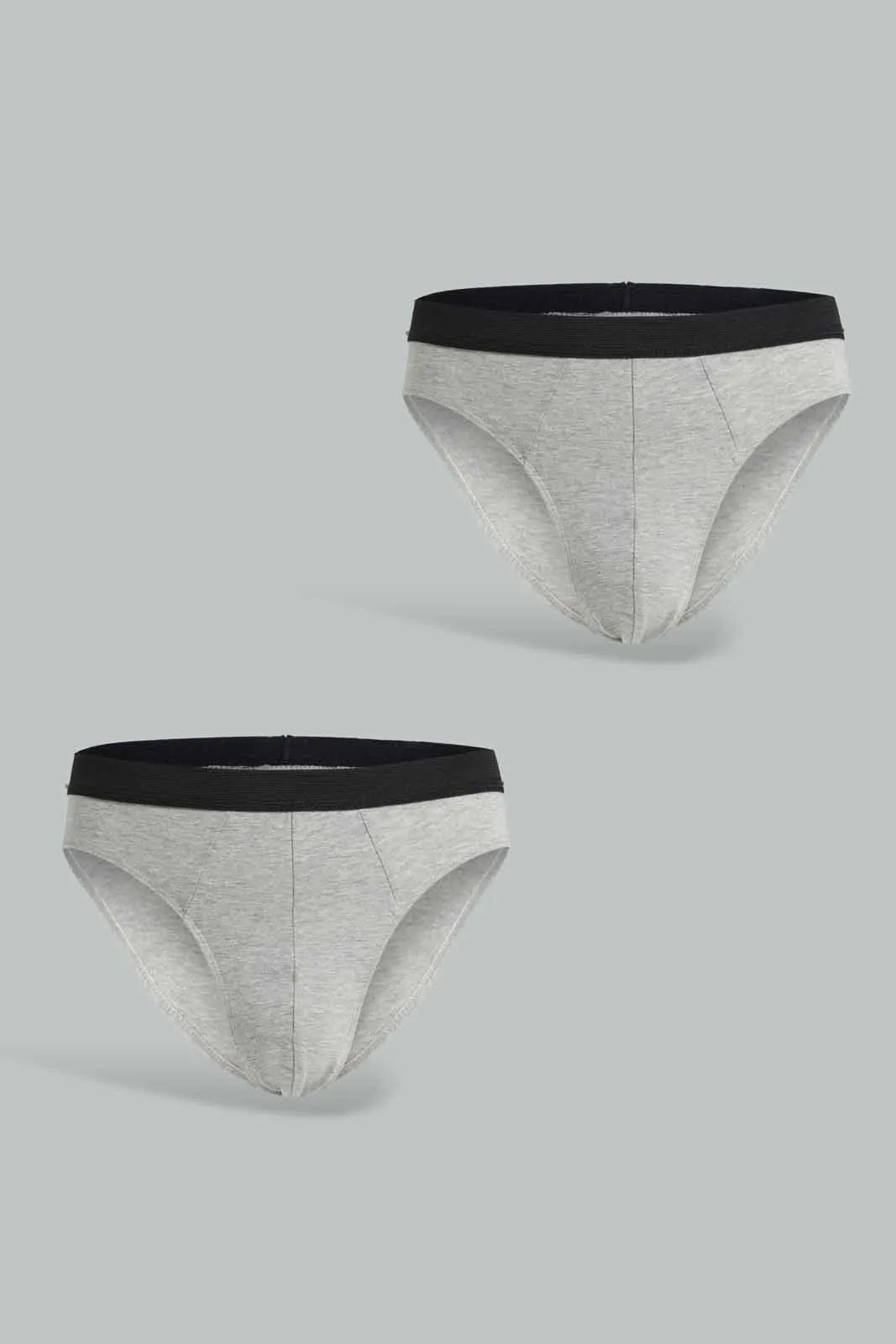 Grey Brief For Men (Pack of 2)