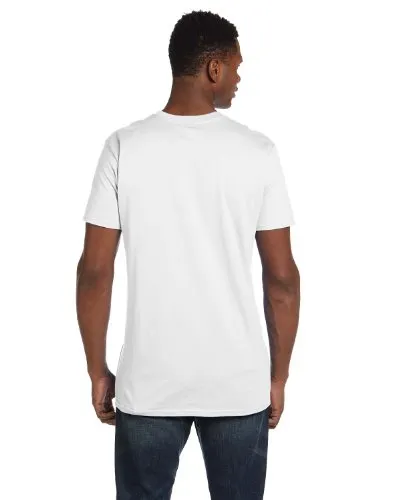 Hanes Men's Nano Premium Cotton T-Shirt (Pack of 2), White, Medium