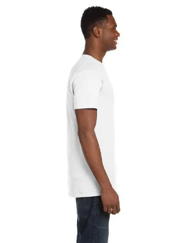 Hanes Men's Nano Premium Cotton T-Shirt (Pack of 2), White, Medium