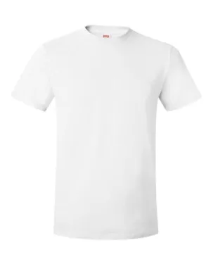 Hanes Men's Nano Premium Cotton T-Shirt (Pack of 2), White, Medium