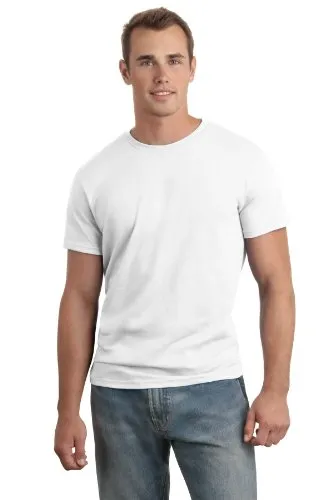 Hanes Men's Nano Premium Cotton T-Shirt (Pack of 2), White, Medium