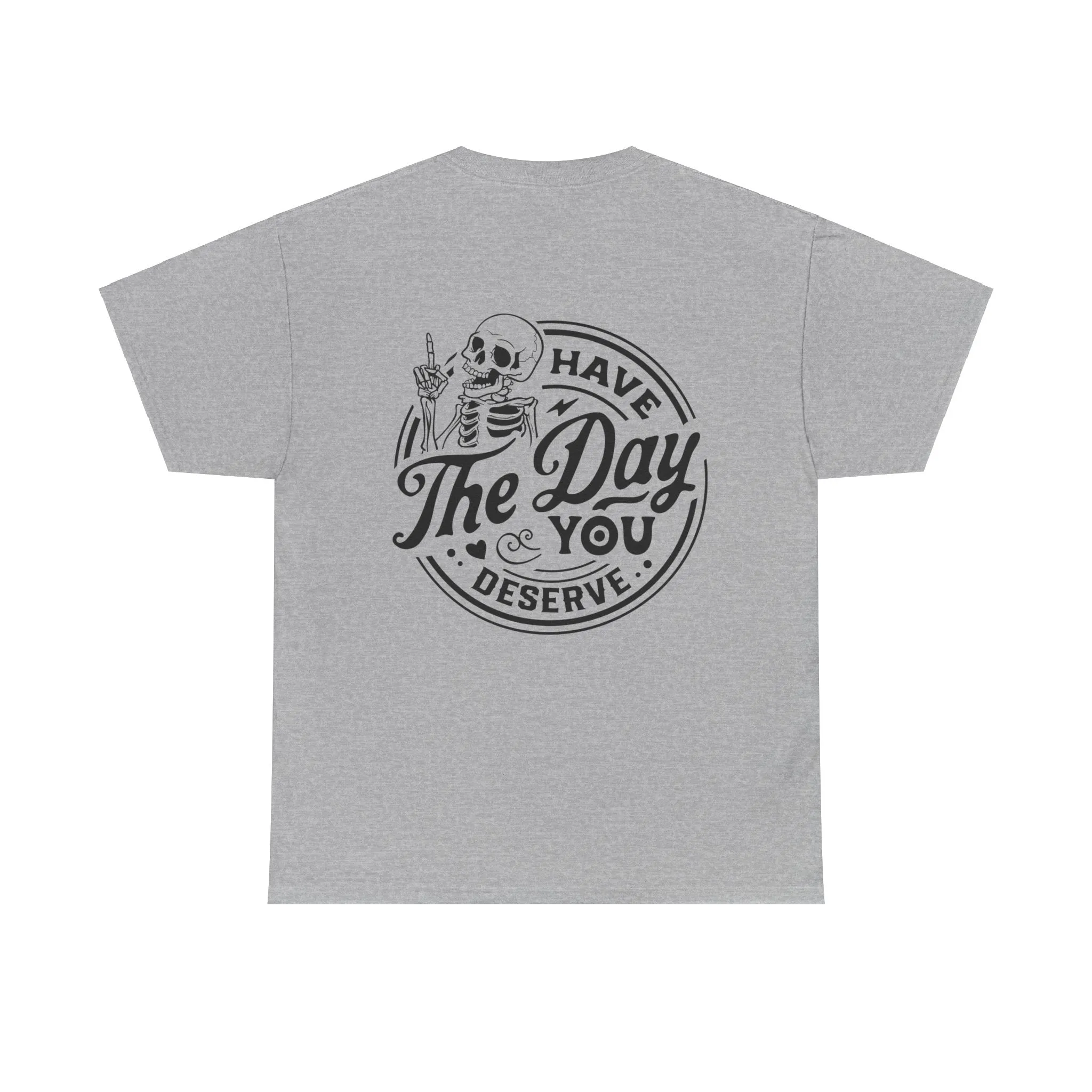 Have the Day you Deserve Tshirt - Peace Sign Skeleton Graphic Tee, Vintage Inspired Graphic Tee - Peace Sign Skeleton