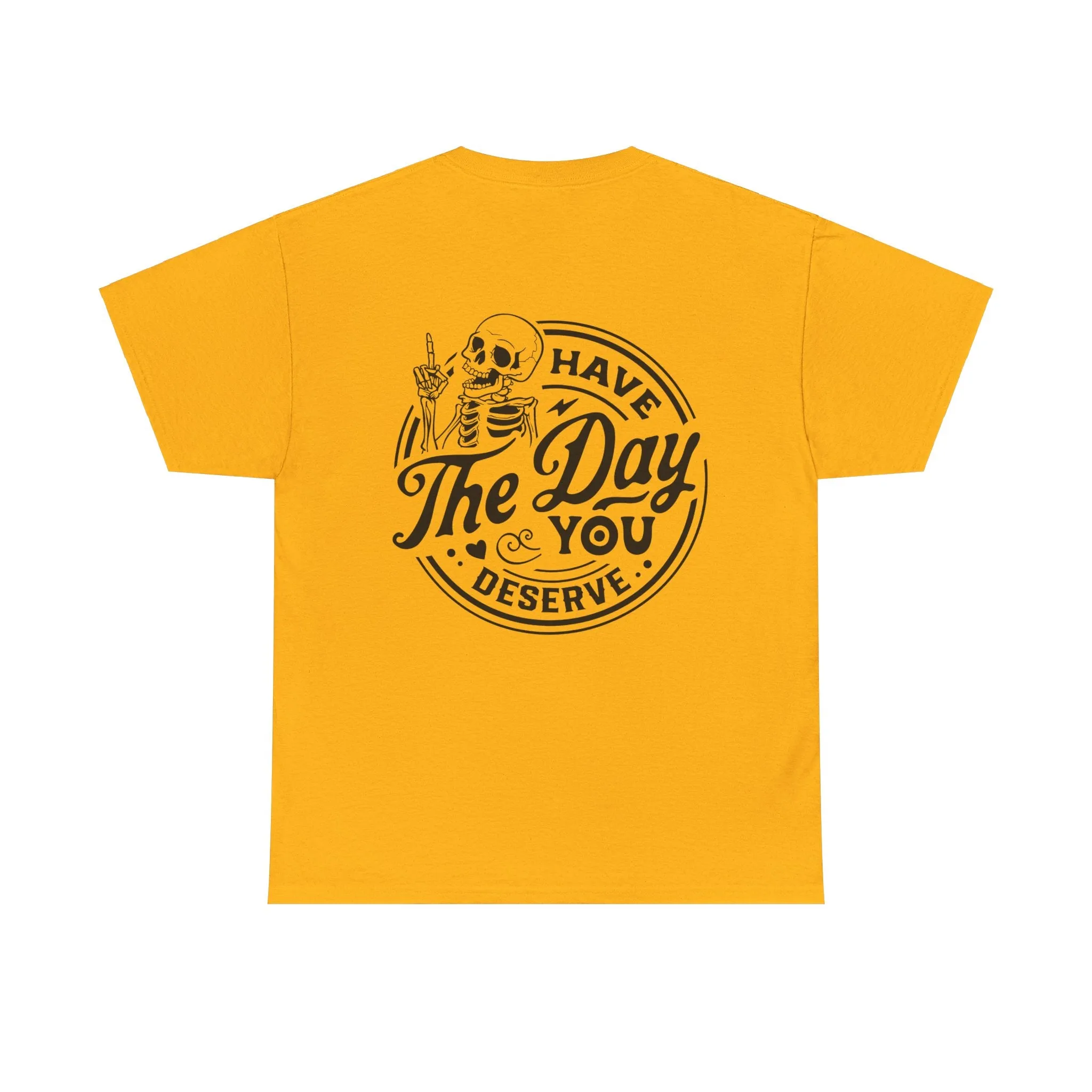 Have the Day you Deserve Tshirt - Peace Sign Skeleton Graphic Tee, Vintage Inspired Graphic Tee - Peace Sign Skeleton