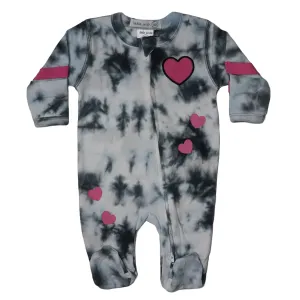 Heart Tie Dye Footie