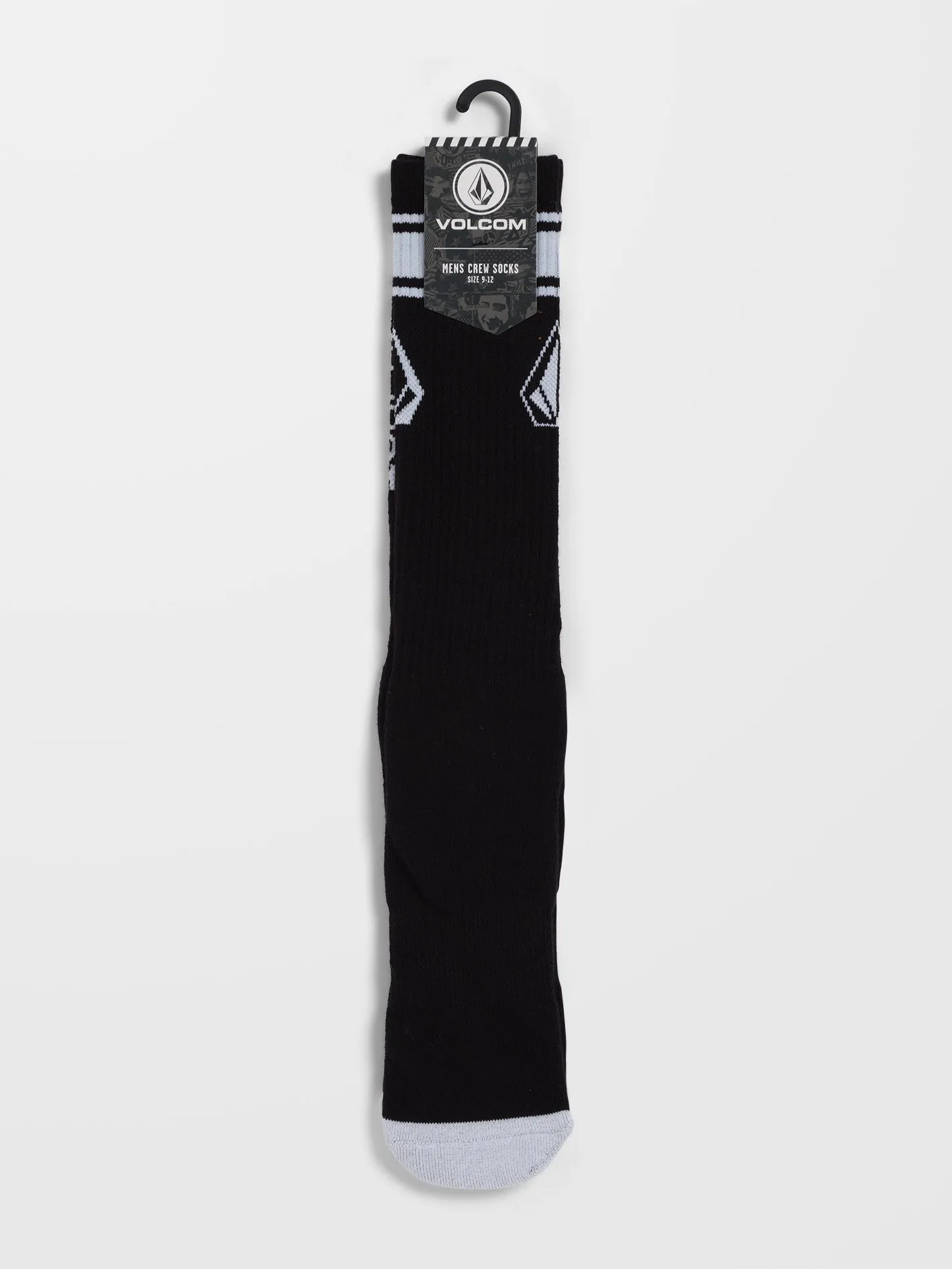 High Stripe Socks - BLACK