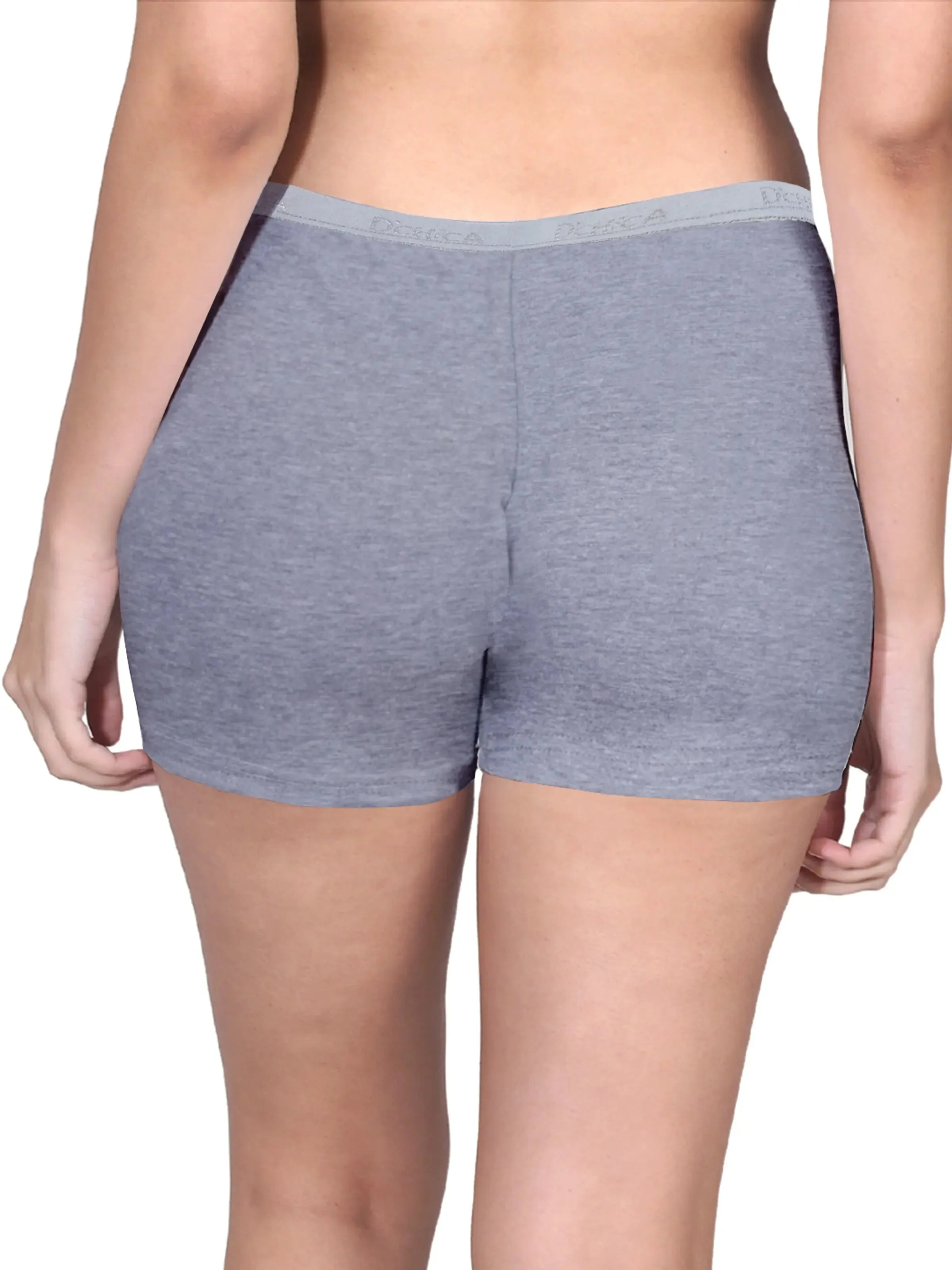 High Waist Boyshorts | Full Coverage | No Side Seams | Grey Boyshorts