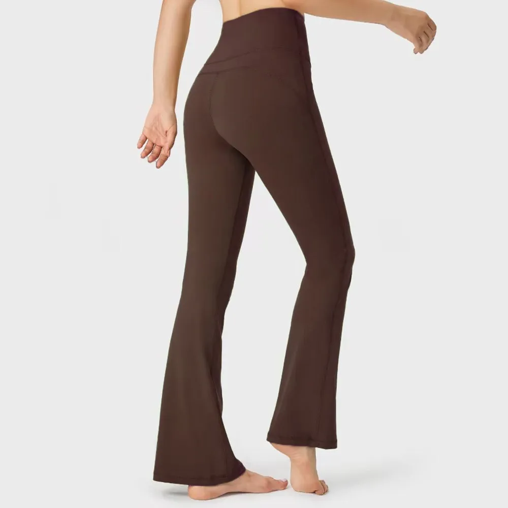 High Waist Flared Basic Leggings