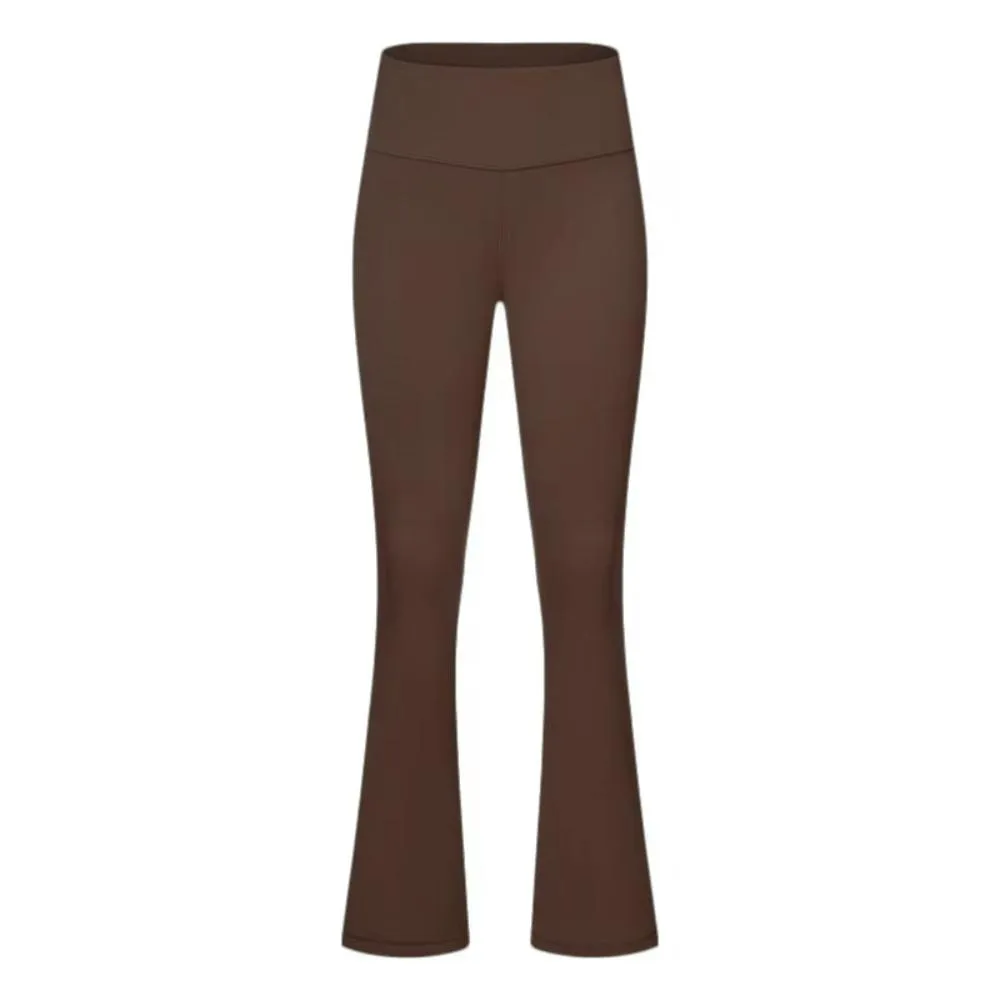 High Waist Flared Basic Leggings