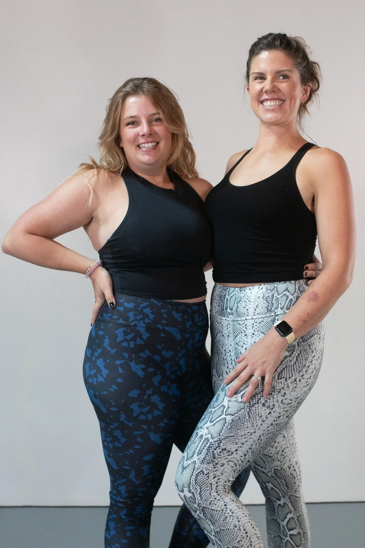 HIgh Waist Yoga Leggings-Natural Snake