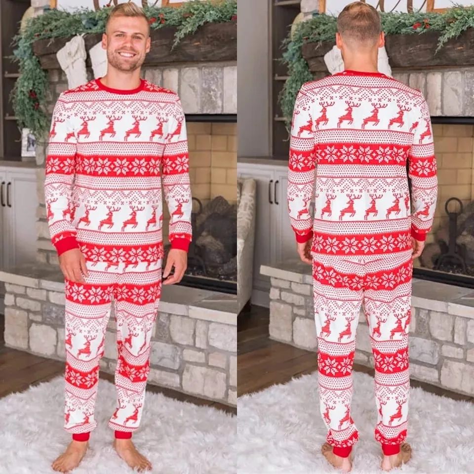 Home Clothes T-shirt   Pants Xmas Sleepwear Men's Nightwear 25783004