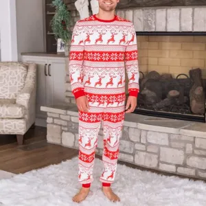 Home Clothes T-shirt   Pants Xmas Sleepwear Men's Nightwear 25783004