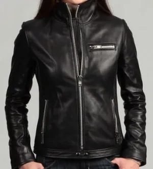 Hot Girls in leather jacket By TJS