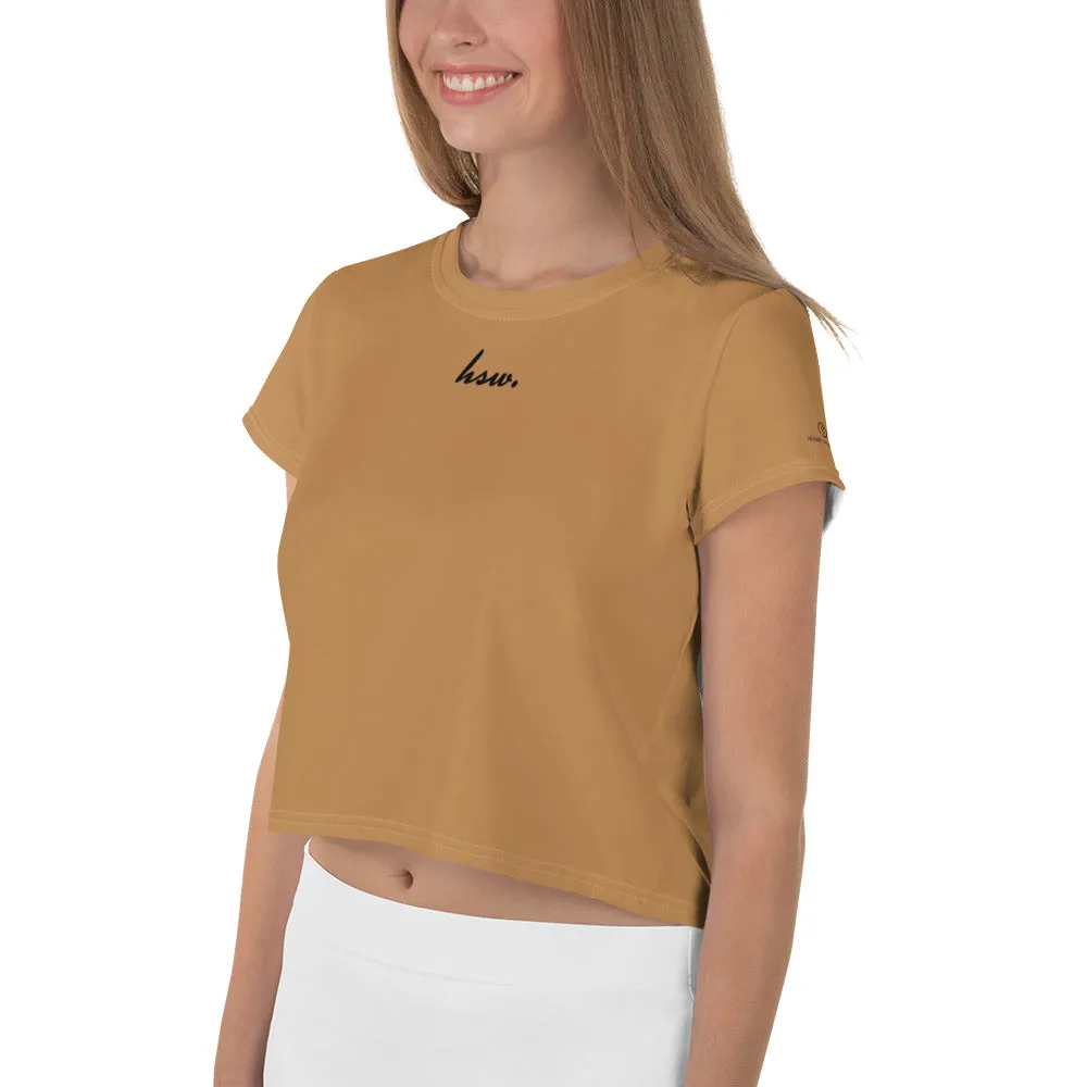 Humble Sportswear™ Caramel Crop T-Shirt